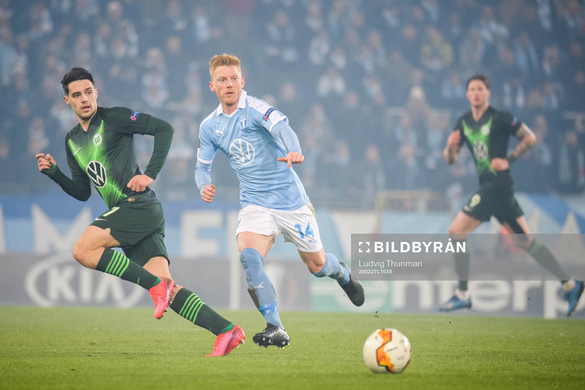 Anders Christiansen of Malmö FF and Josip Brekalo of
