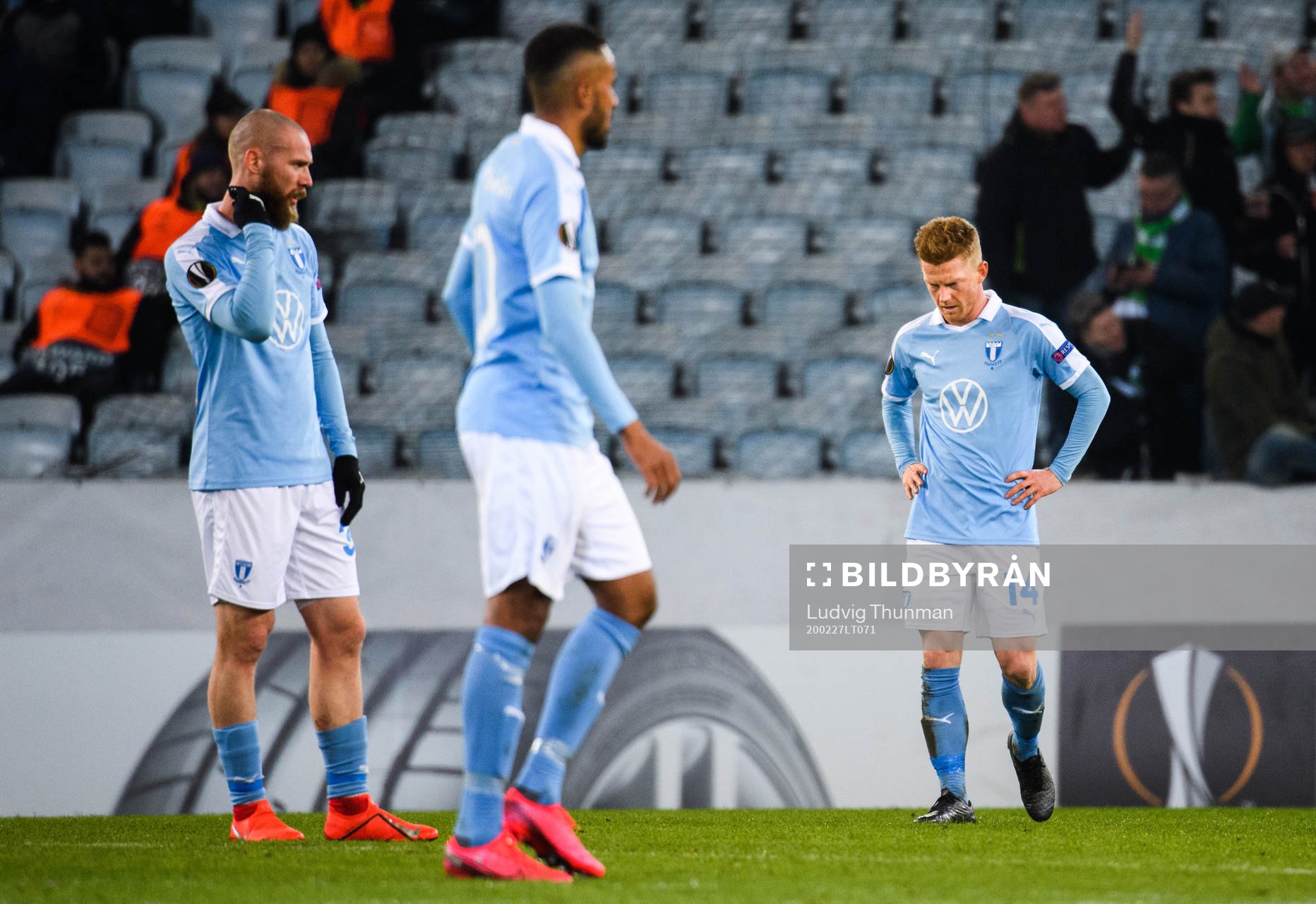 Anders Christiansen of Malmö FF looks dejected