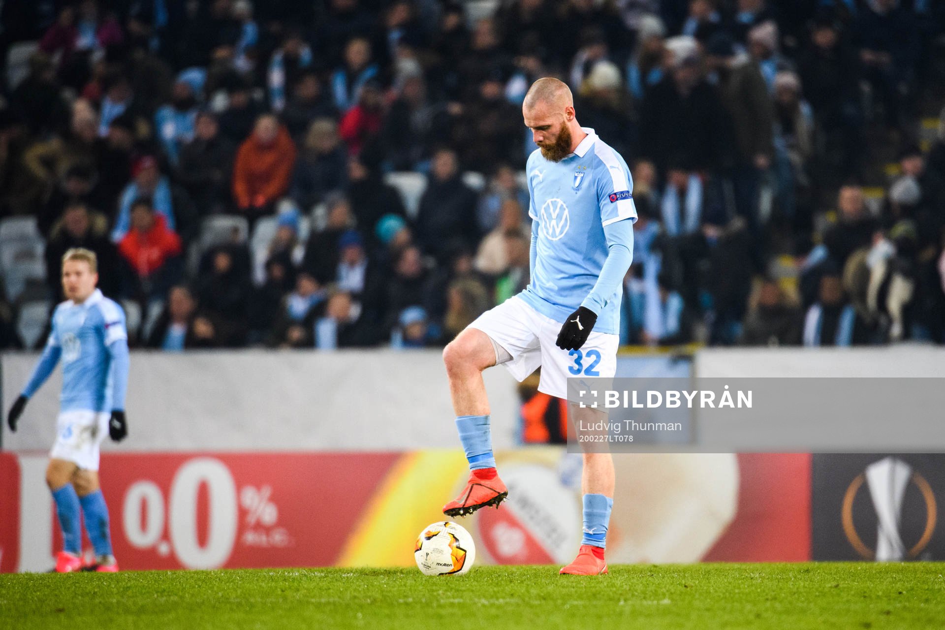 Jo Inge Berget of Malmö FF looks dejected