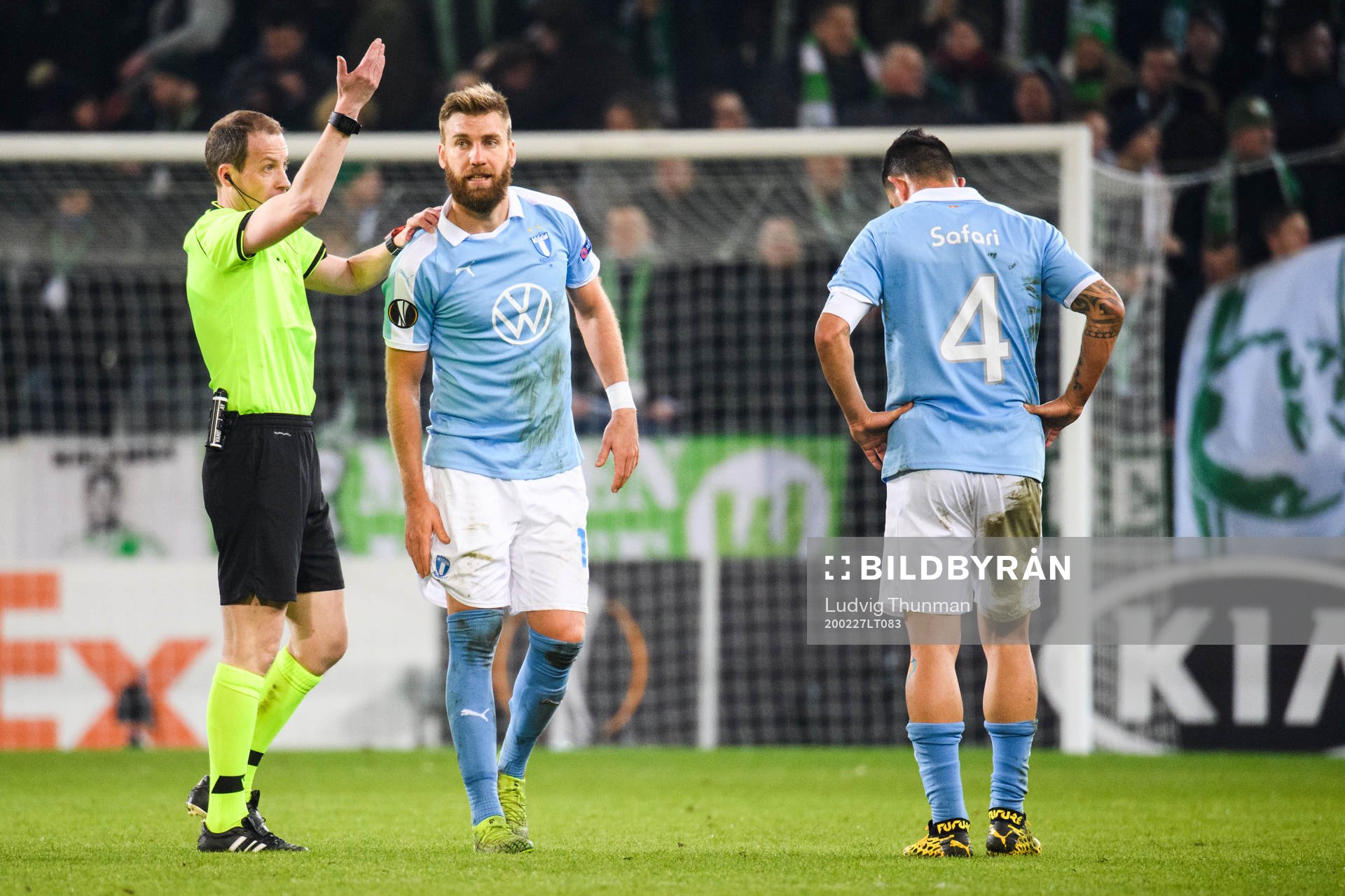Rasmus Bengtsson of Malmö FF in pain