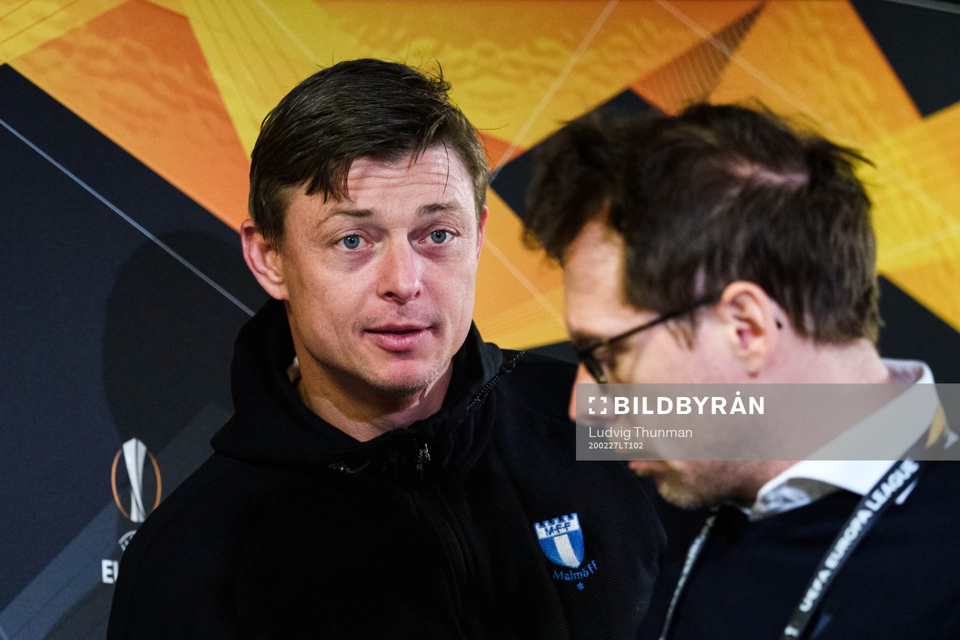 Jon Dahl Tomasson, head coach of Malmö FF during a press conference after the Europa Leauge match between Malmö FF and Wolfsburg on February 27, 2020 in Malmö.