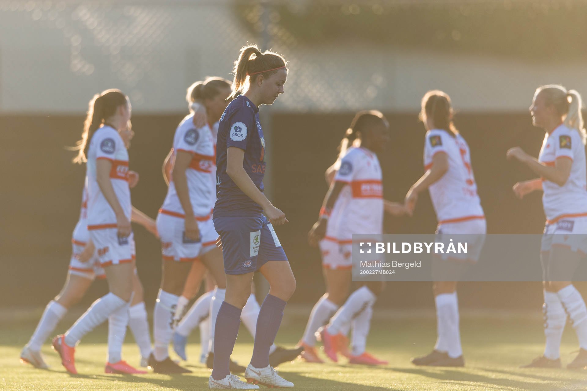 Maruschka Waldus of Vålerenga looks dejected after Maria Brochmann of Sandviken scored 2-0 during a pre-season friendly football match between Sandviken and Vålerenga on February 27, 2020 in La Manga.