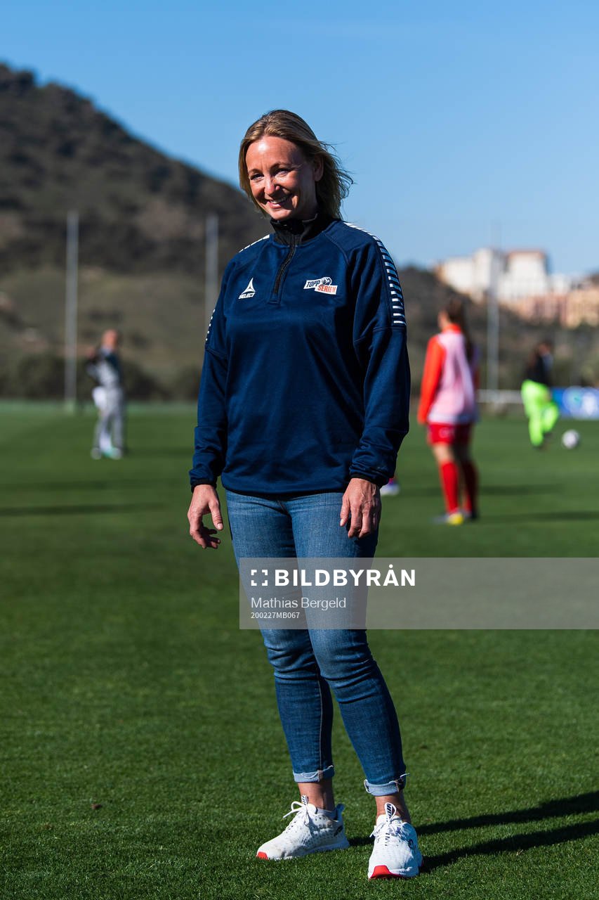 Hege Jørgensen, manager Toppfotball Kvinner, poses for a