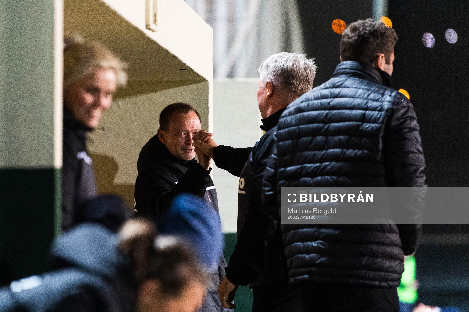 Patrik Hansson, head coachof Sandviken, celebrates