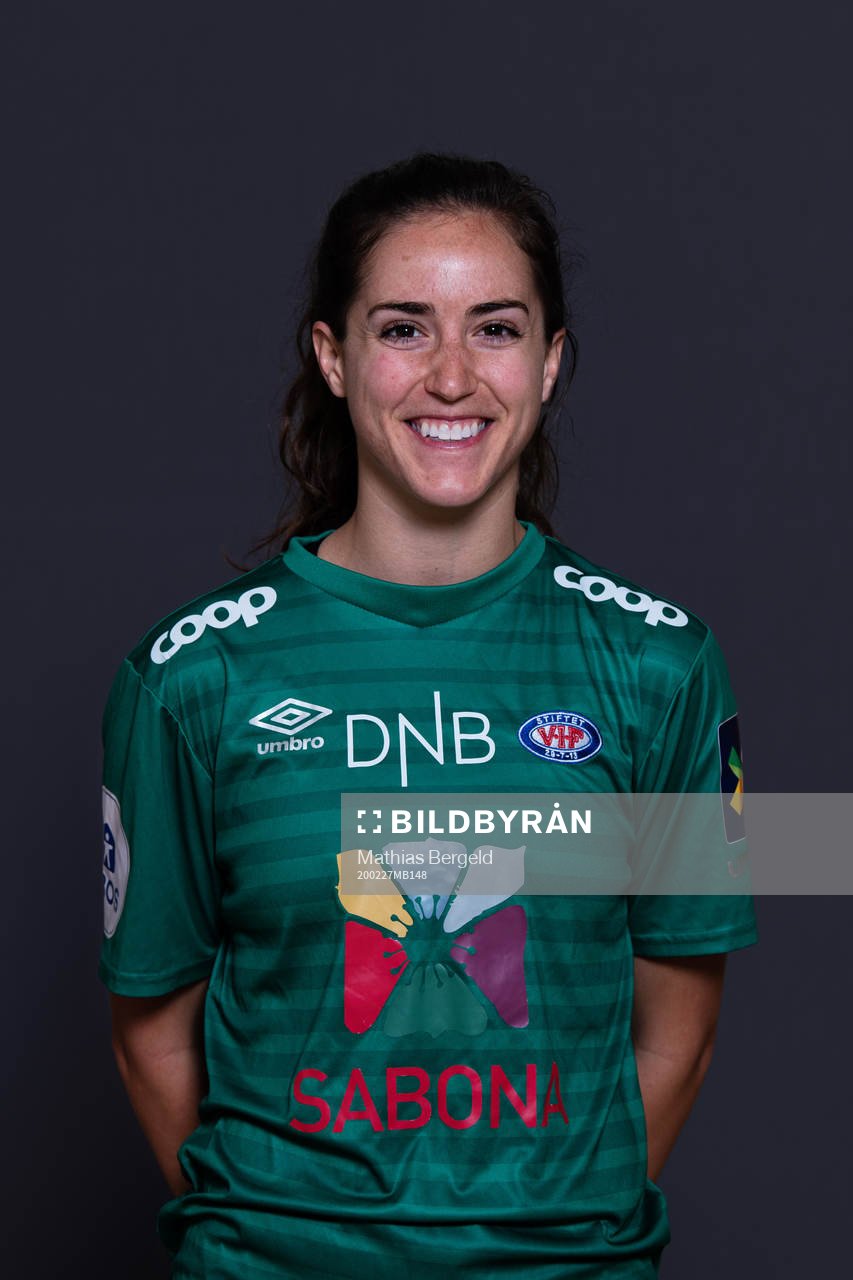 Goalkeeper Hannah Seabert of Vålerenga poses for a portrait