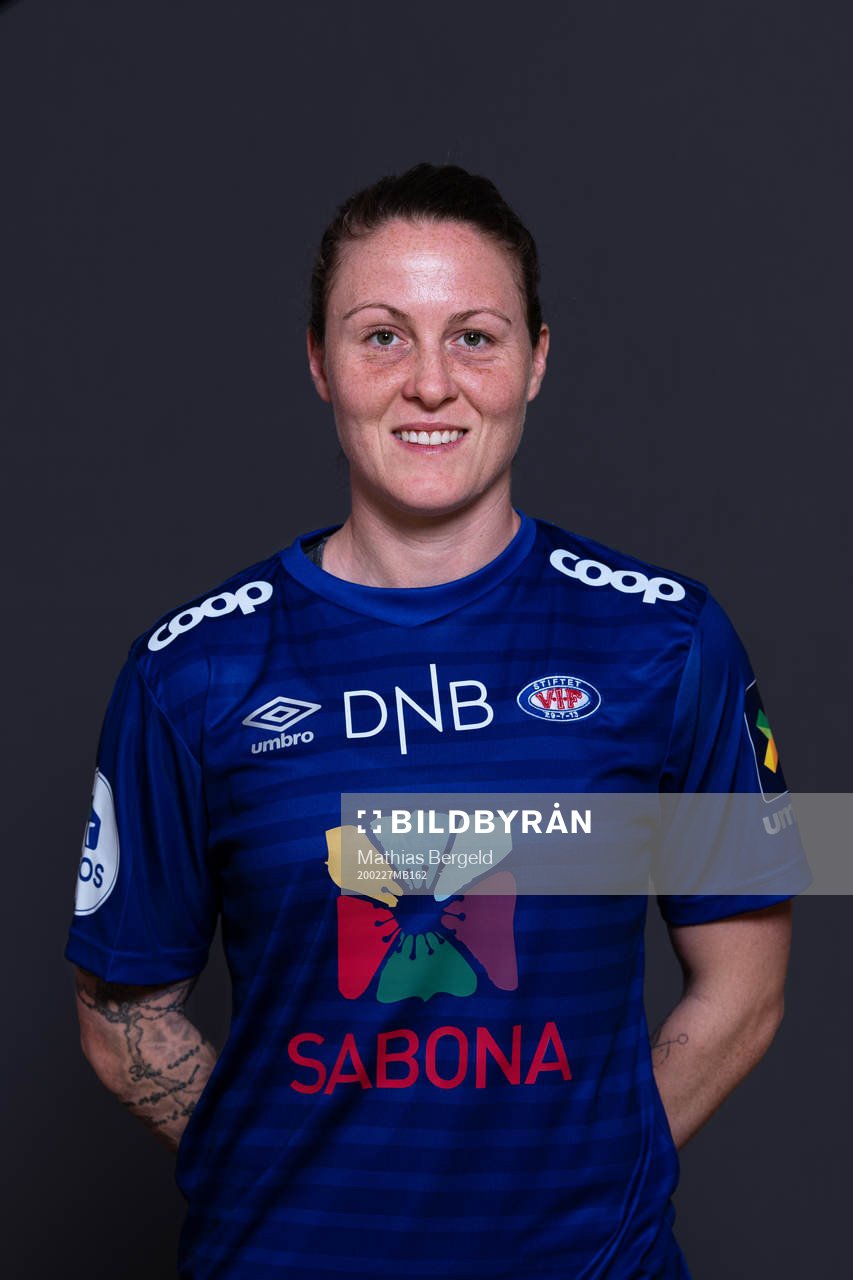 Isabell Herlovsen of Vålerenga poses for a portrait on February 27, 2020 in La Manga.