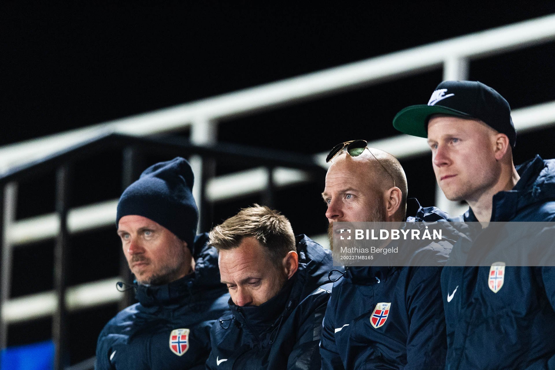 Martin Sjögren, head coach of Norway (second from the