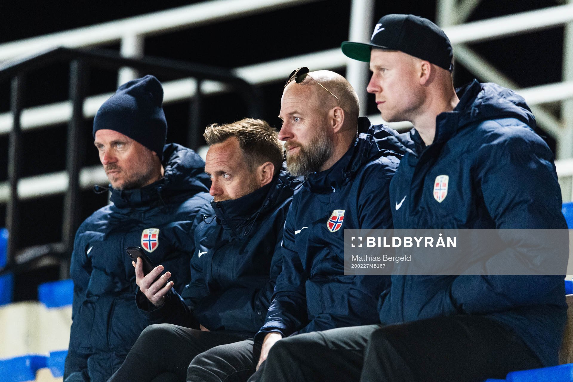 Martin Sjögren, head coach of Norway (second from the
