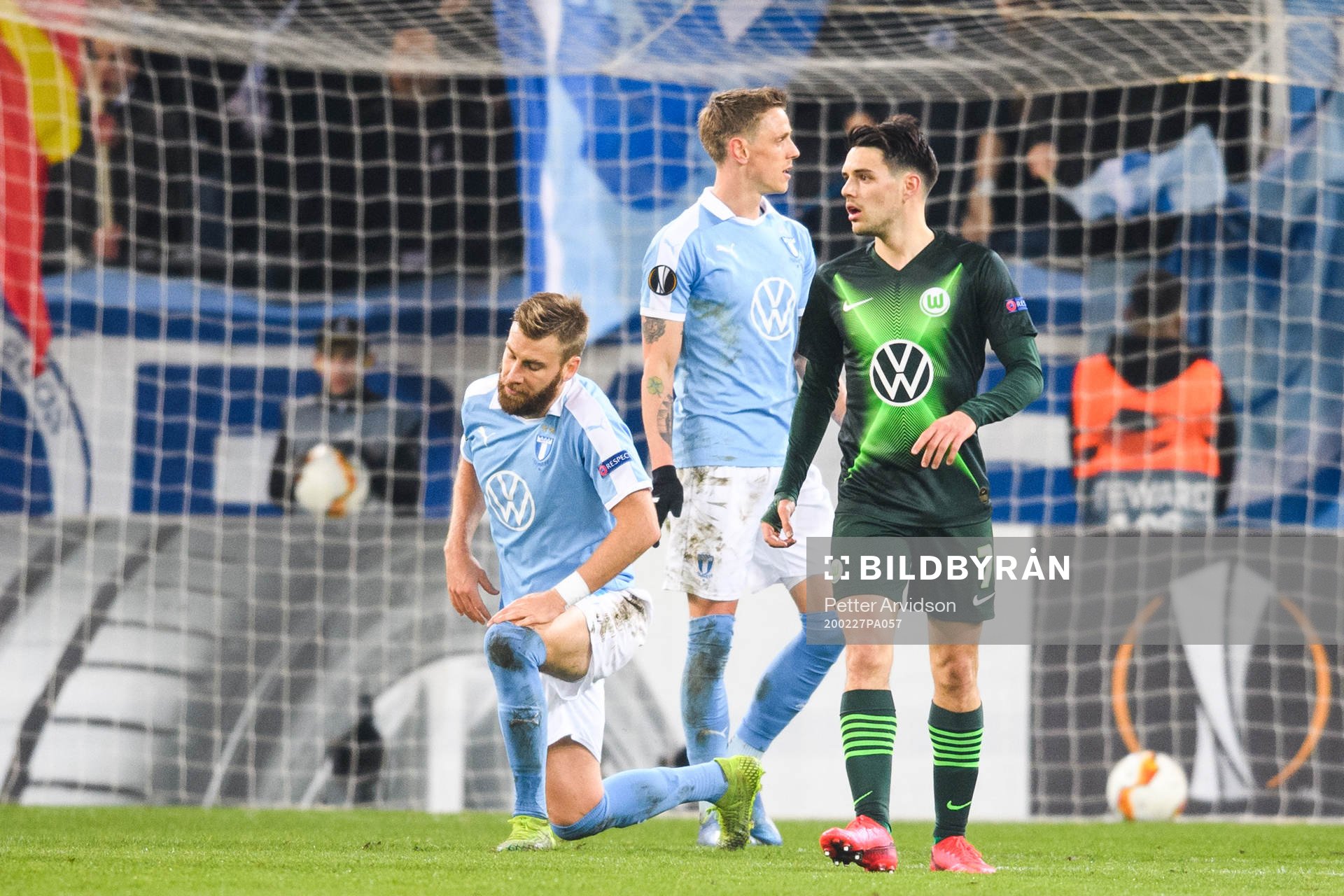 Rasmus Bengtsson of Malmö FF looks dejected