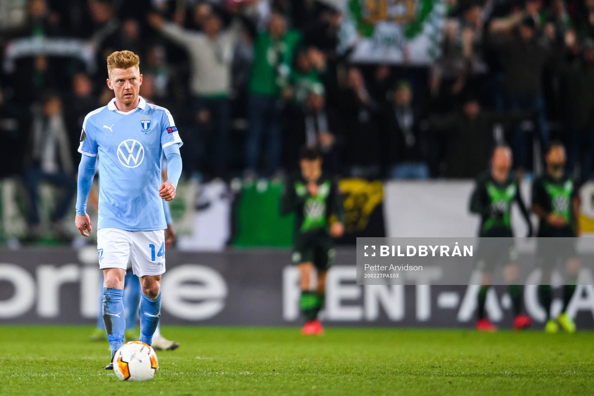 Anders Christiansen of Malmö FF looks dejected