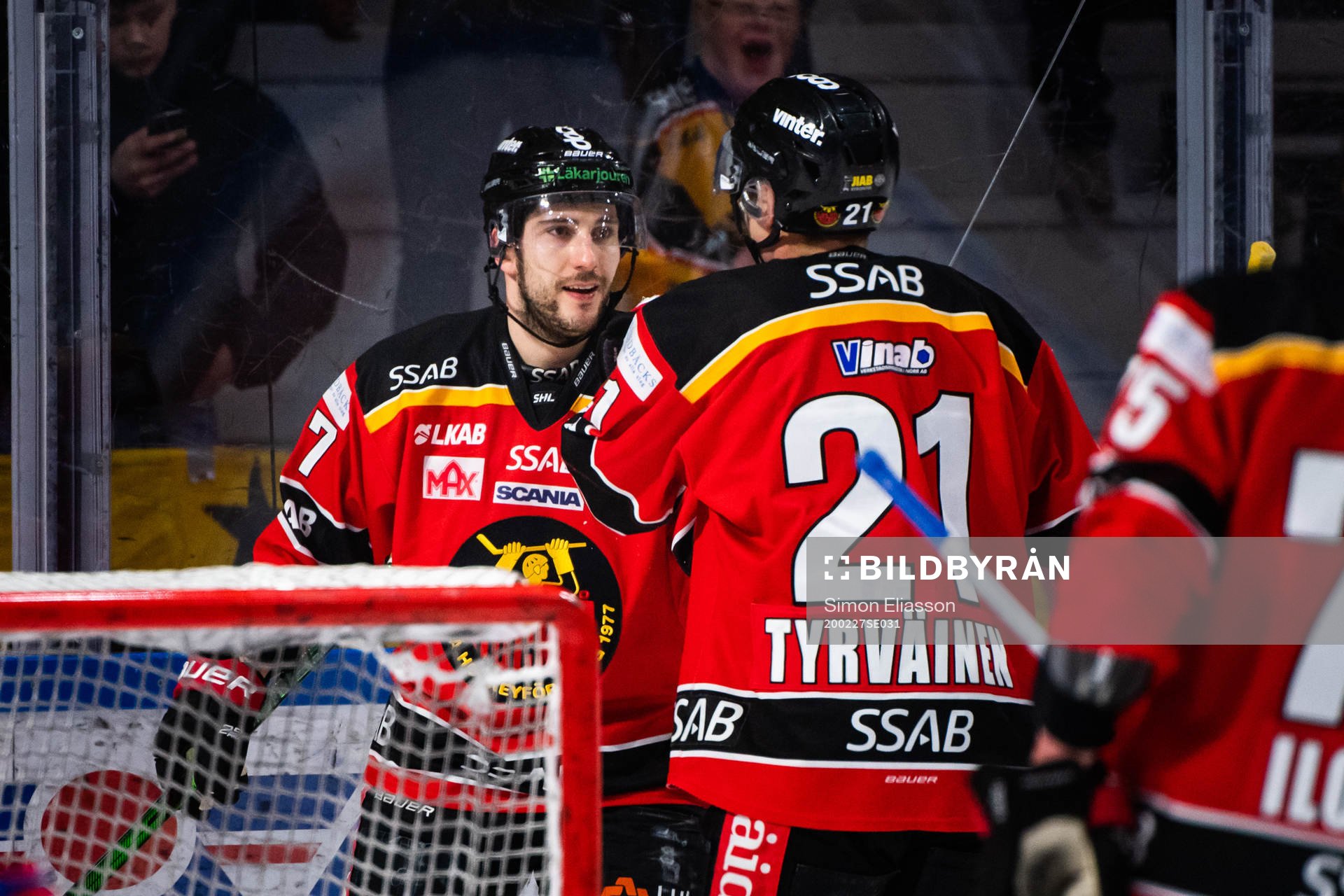 Luleås Konstantin Komarek jublar