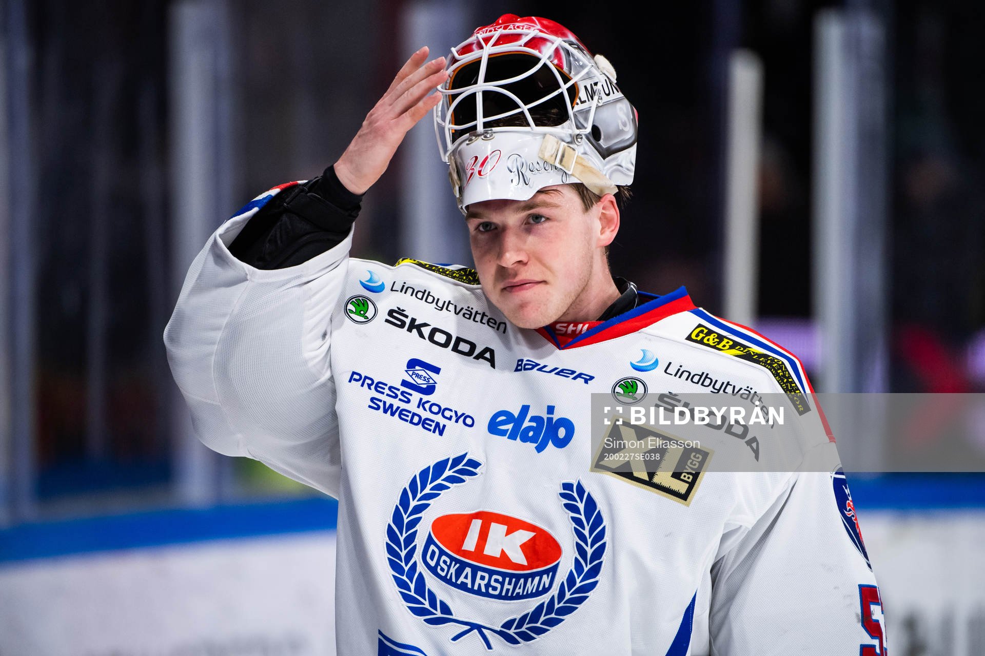 Oskarshamns målvakt Daniel Rosengren