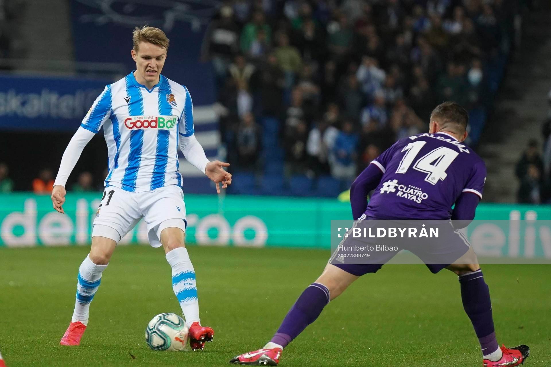 SAN SEBASTIAN, SPAIN - RUARY 28:  Real Sociedad between