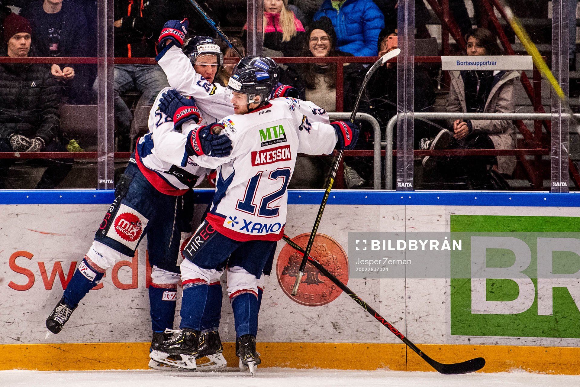 Halmstads Victor Gagic, Tim Bothén och Sebastian Åkesson