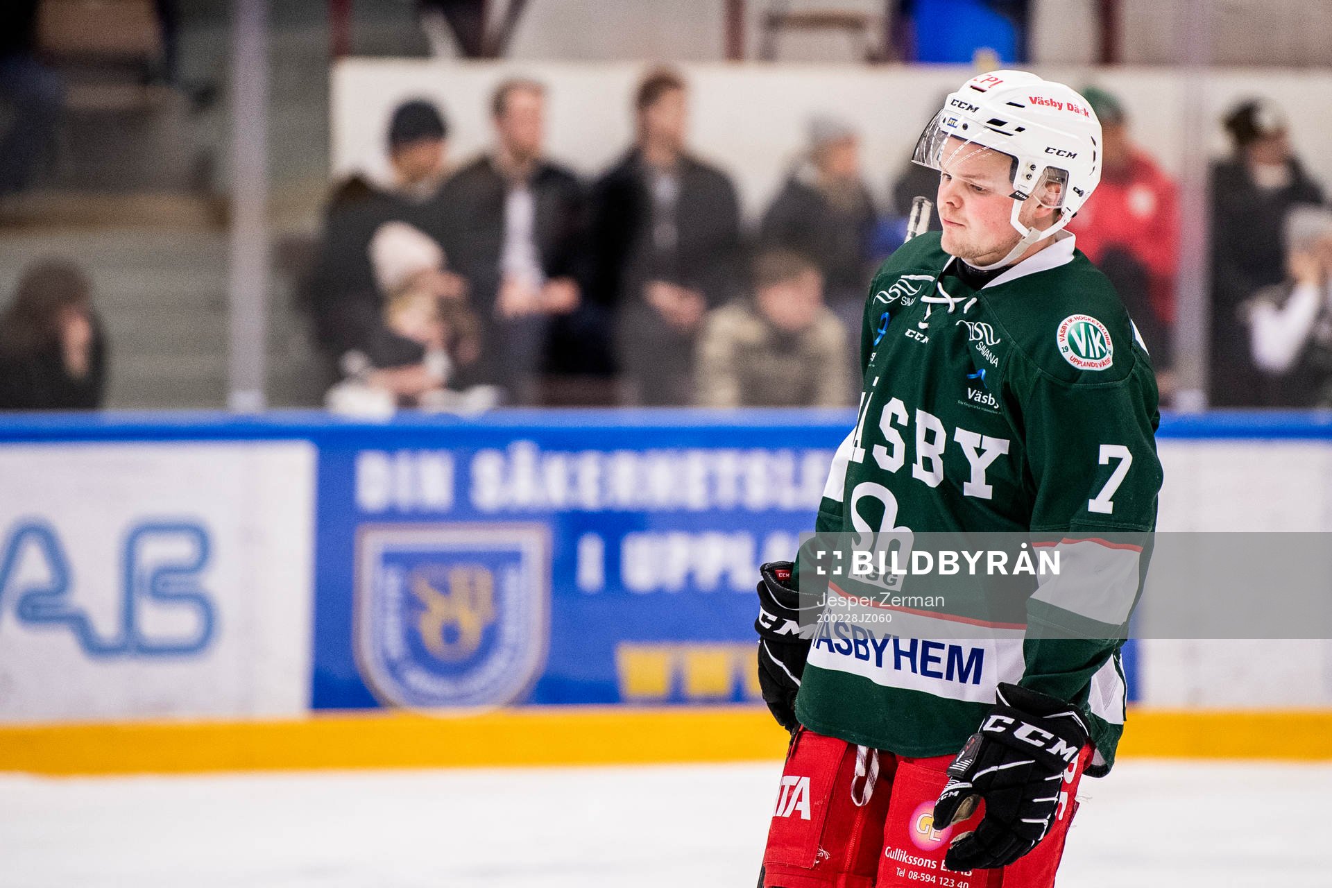 Väsbys Gabriel Österberg deppar