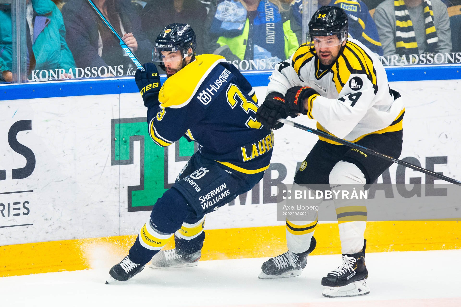 s Markus Lauridsen och Brynäs Emil Molin