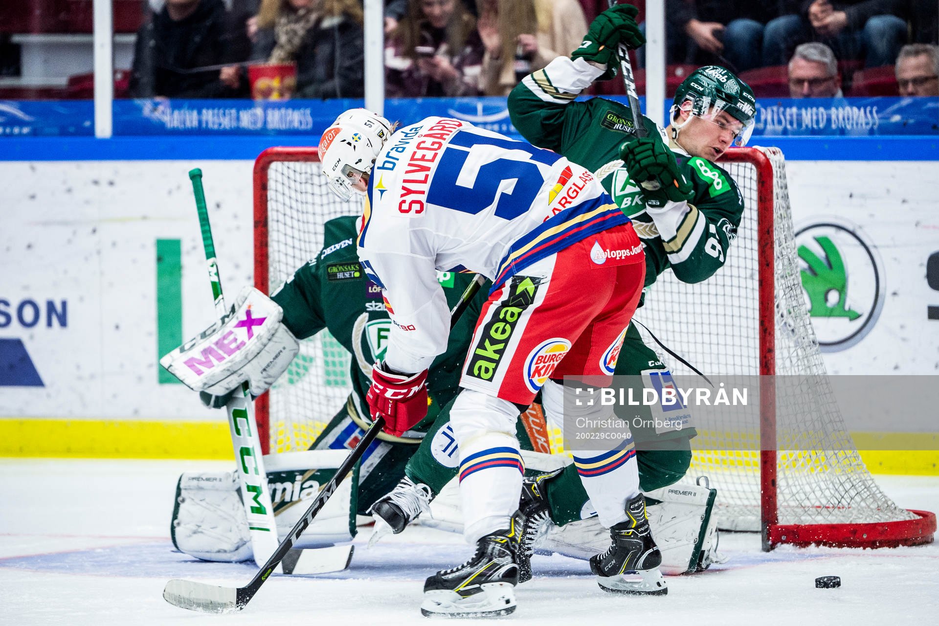 Malmö Redhawks Emil Sylvegård och Färjestads Michael