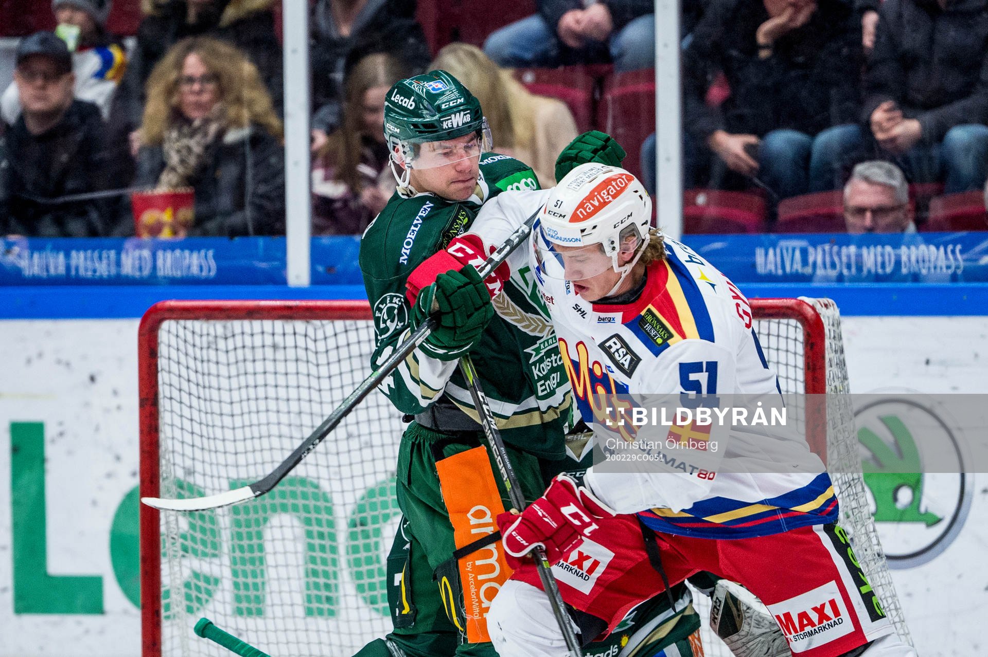 Färjestads Michael Latta mot Malmö Redhawks Emil