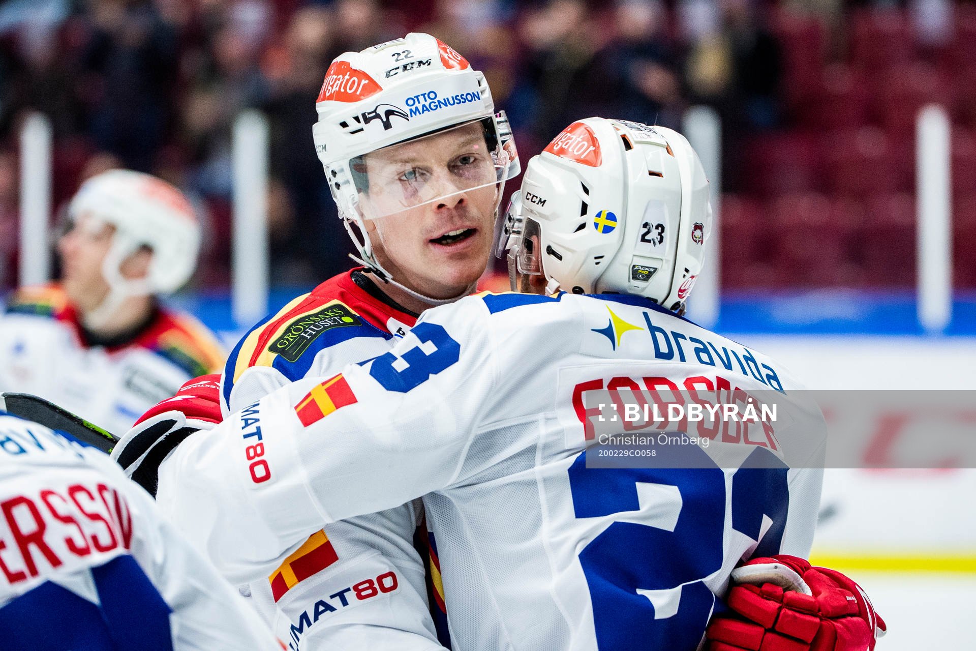 Malmö Redhawks Lars Bryggman och Christoffer Forsberg