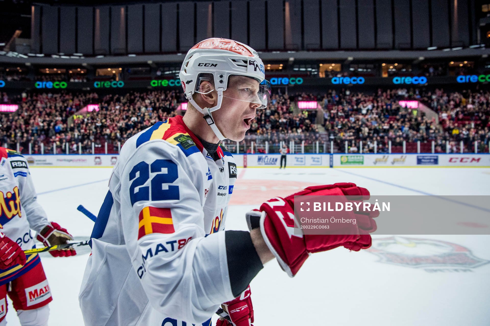 Malmö Redhawks Lars Bryggman jublar