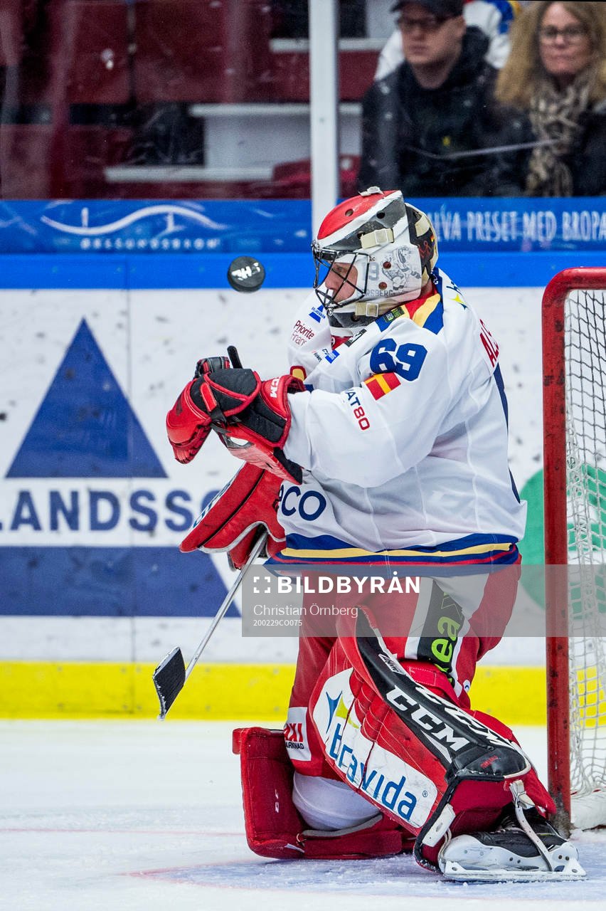 Malmö Redhawks målvakt Oscar Alsenfelt