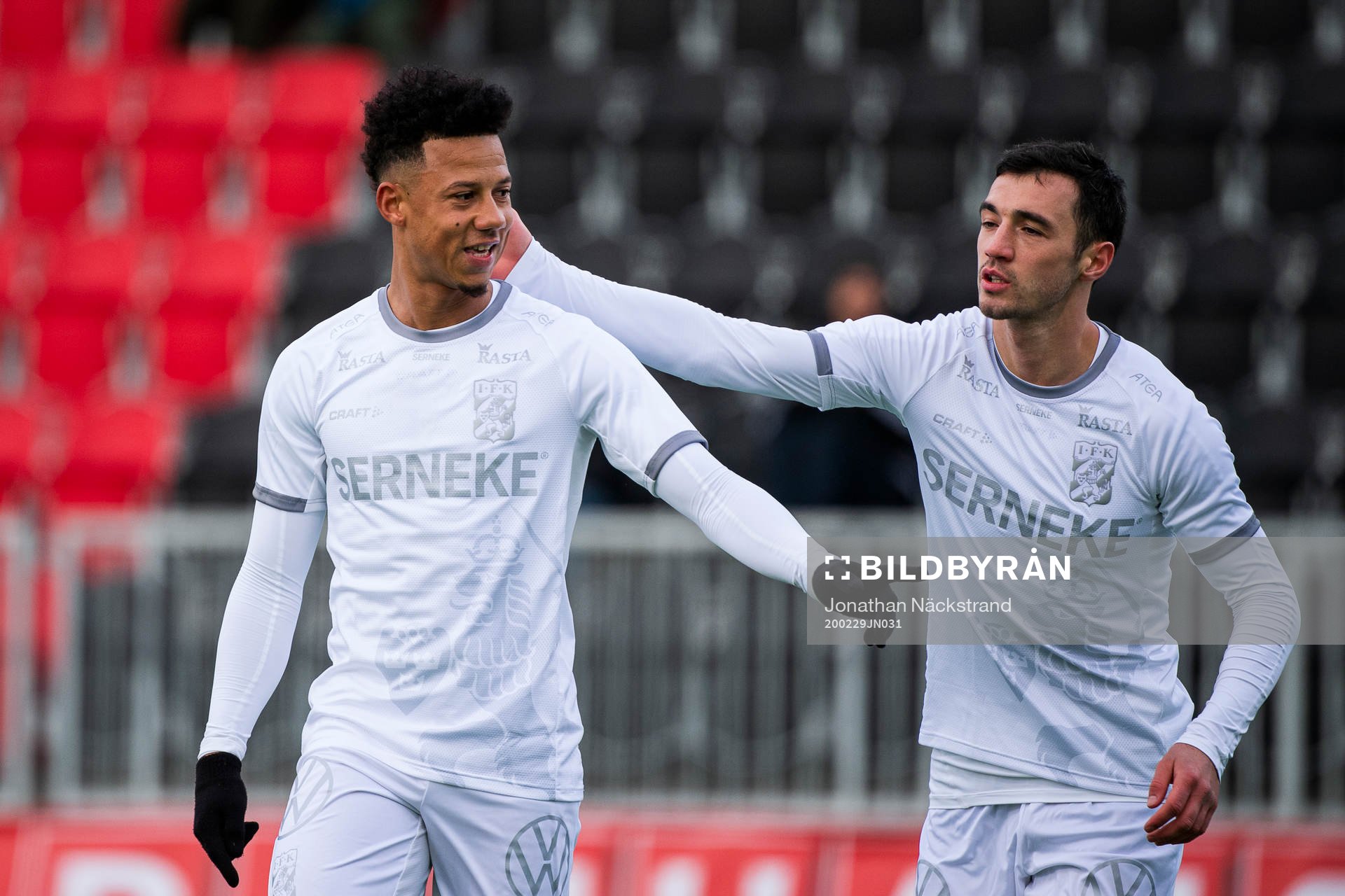 IFK Göteborgs Tobias Sana och Giorgi Kharaishvili