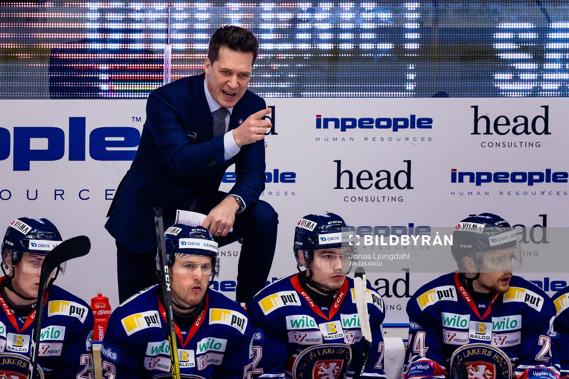 Växjös tränare Sam Hallam