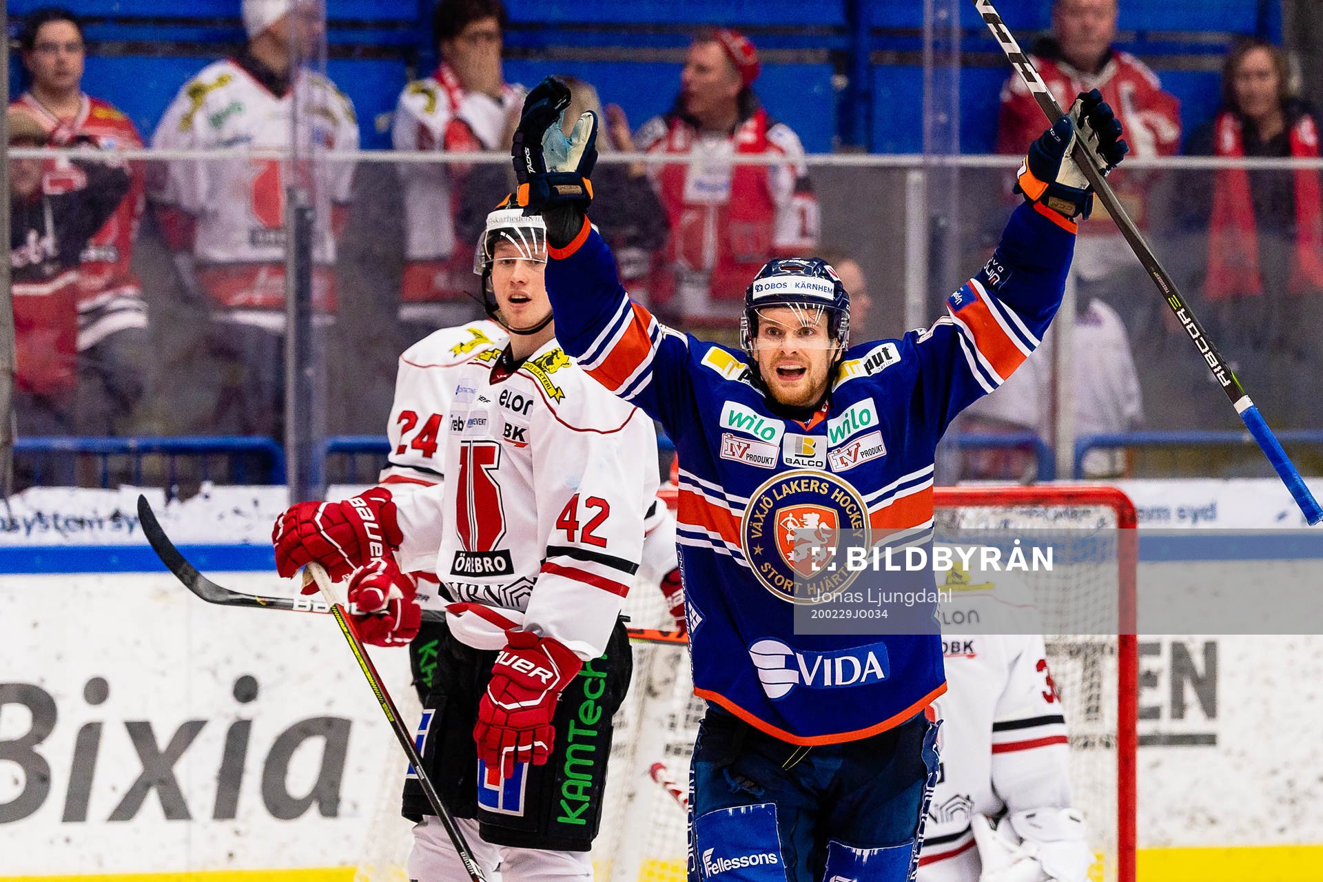 Växjös Brendan Shinnimin jublar