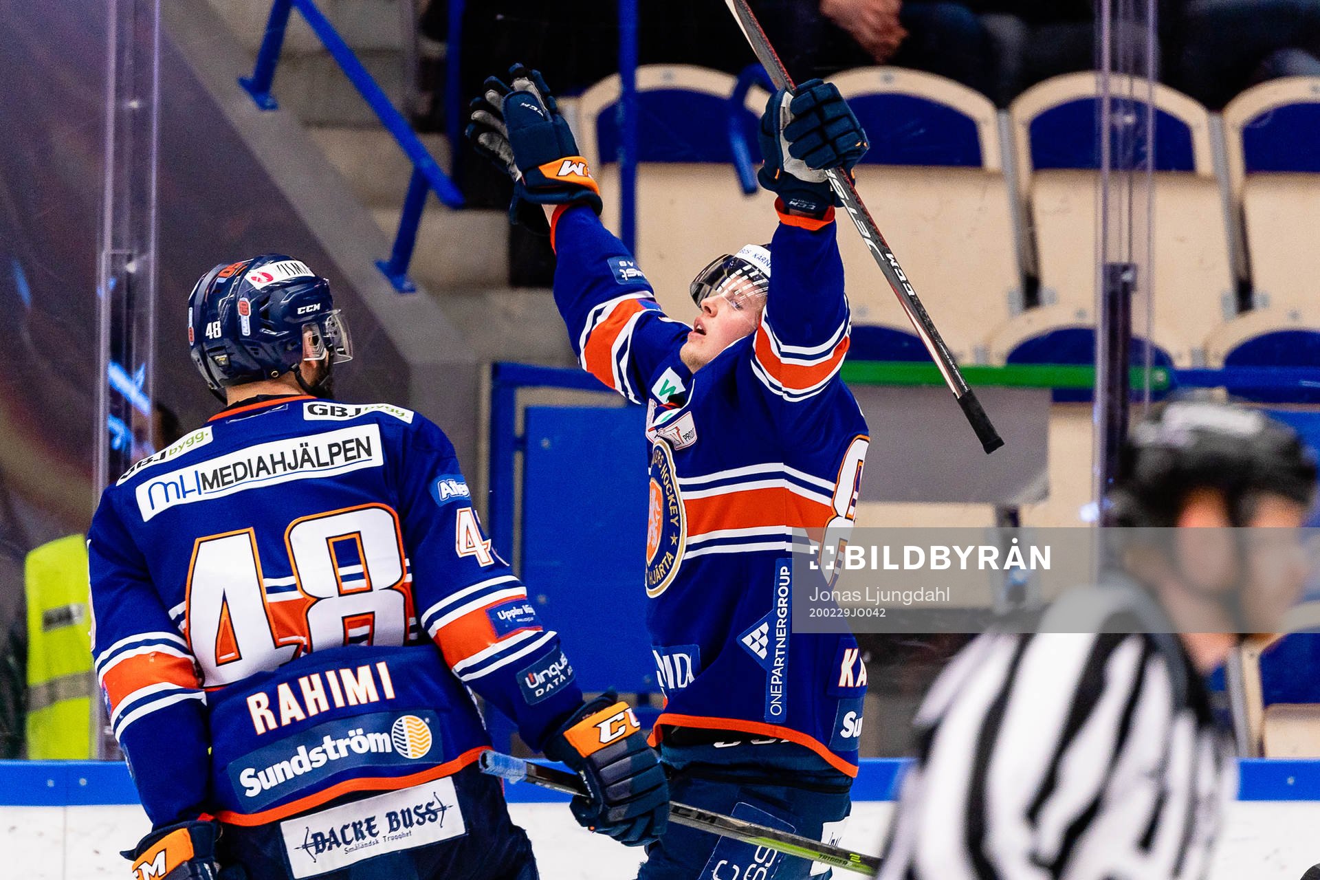 Växjös Fredrik Karlström jublar