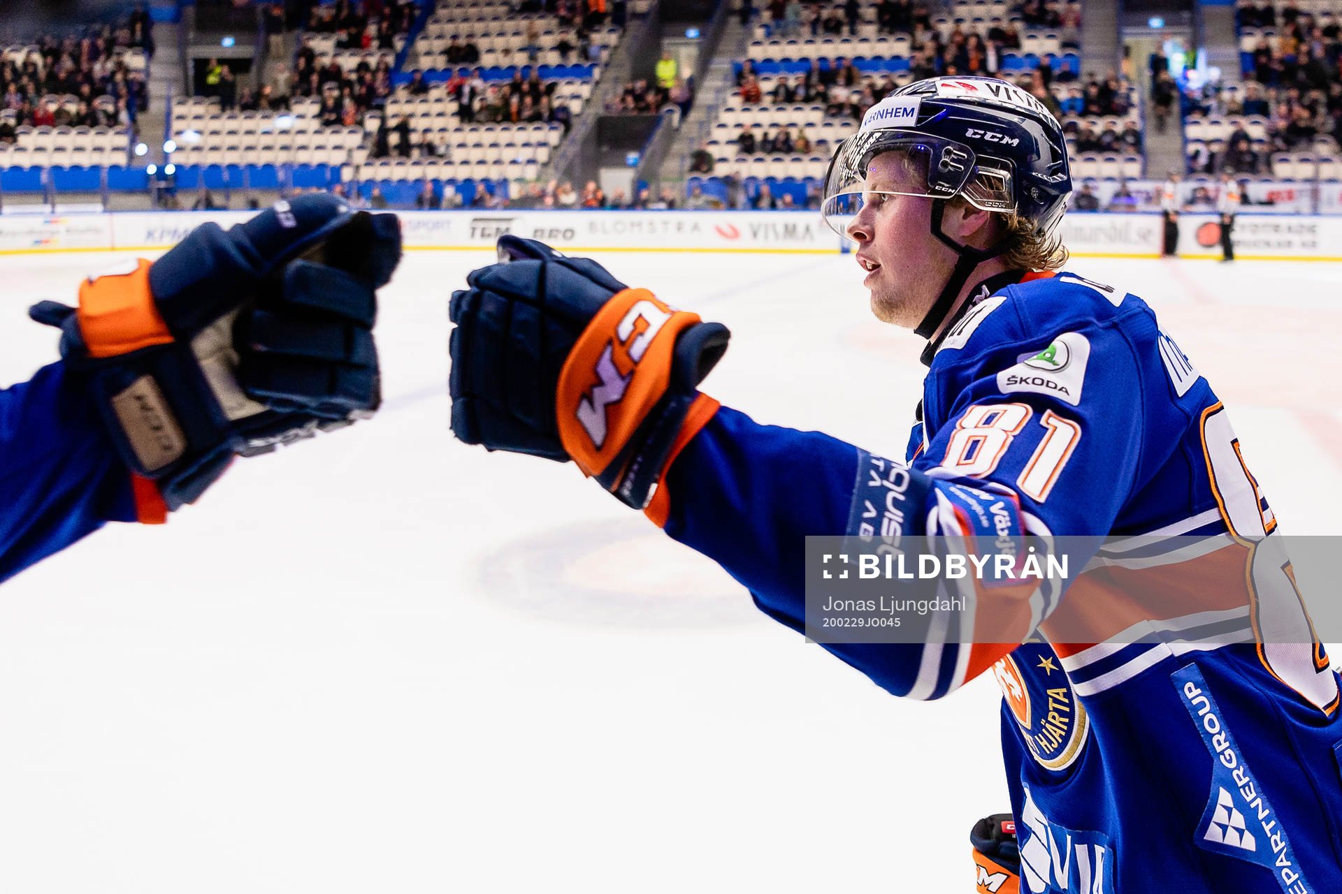 Växjös Fredrik Karlström jublar