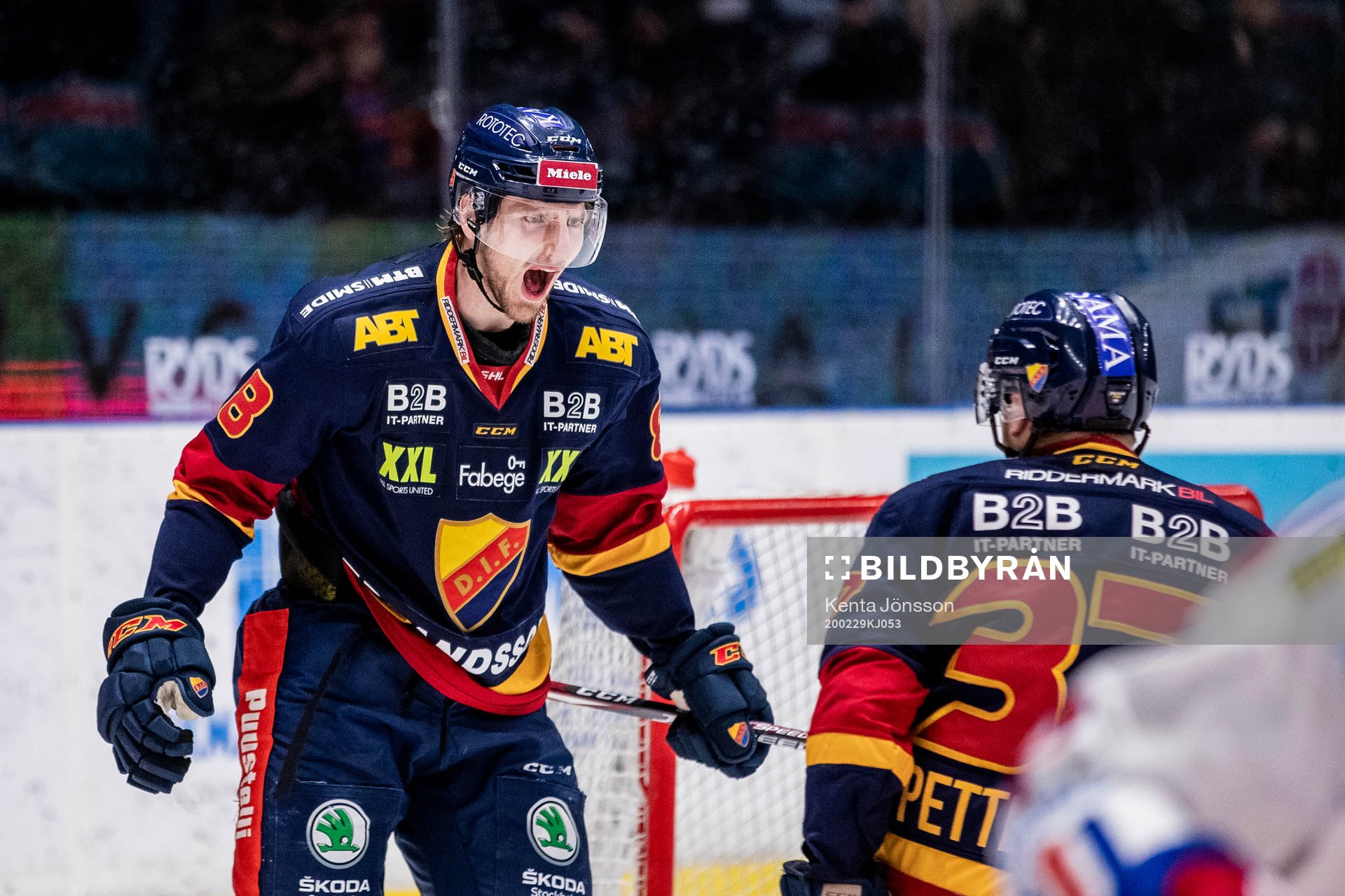Djurgårdens Anton Hedman jublar