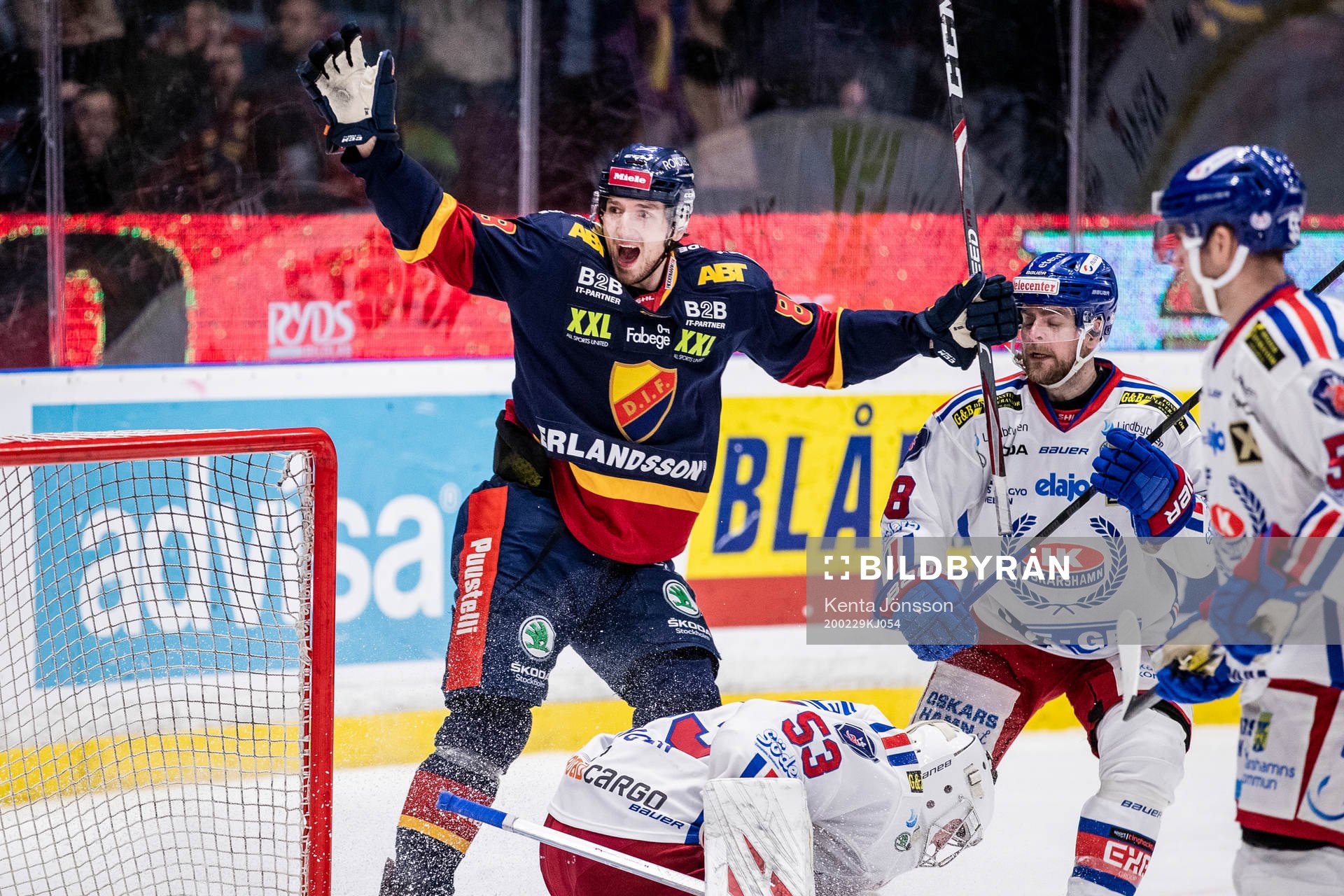 Djurgårdens Anton Hedman jublar