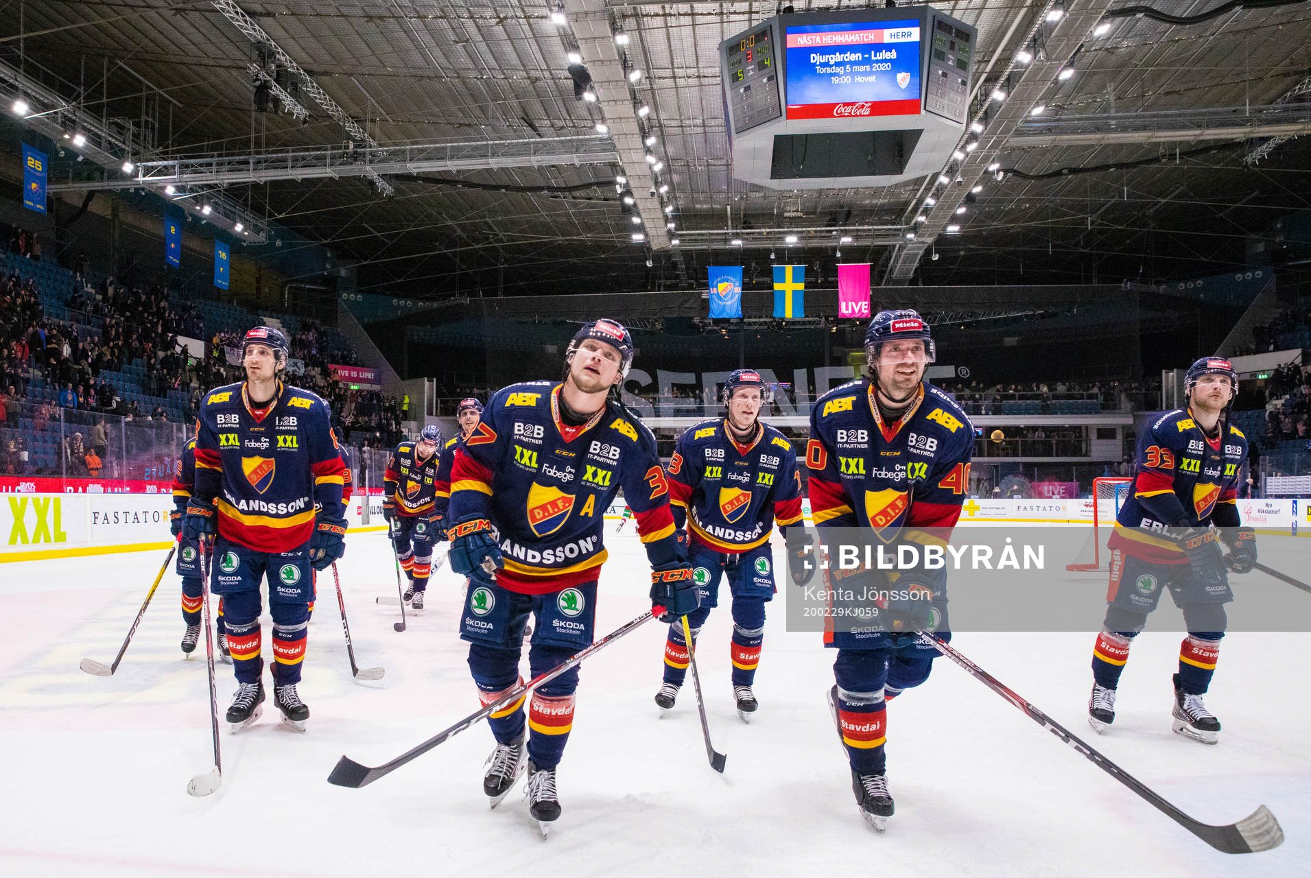 Djurgårdens Anton Hedman, Jesper Pettersson och Jacob