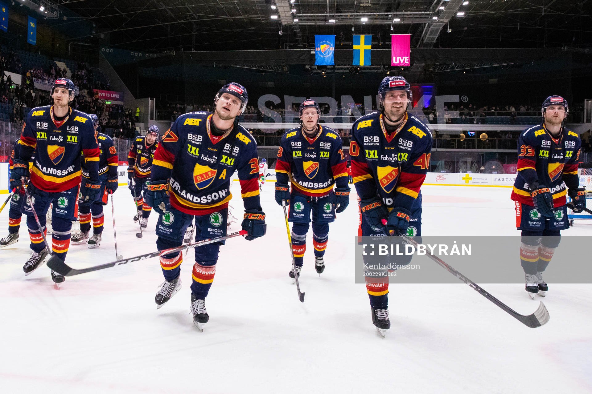 Djurgårdens Anton Hedman, Jesper Pettersson och Jacob