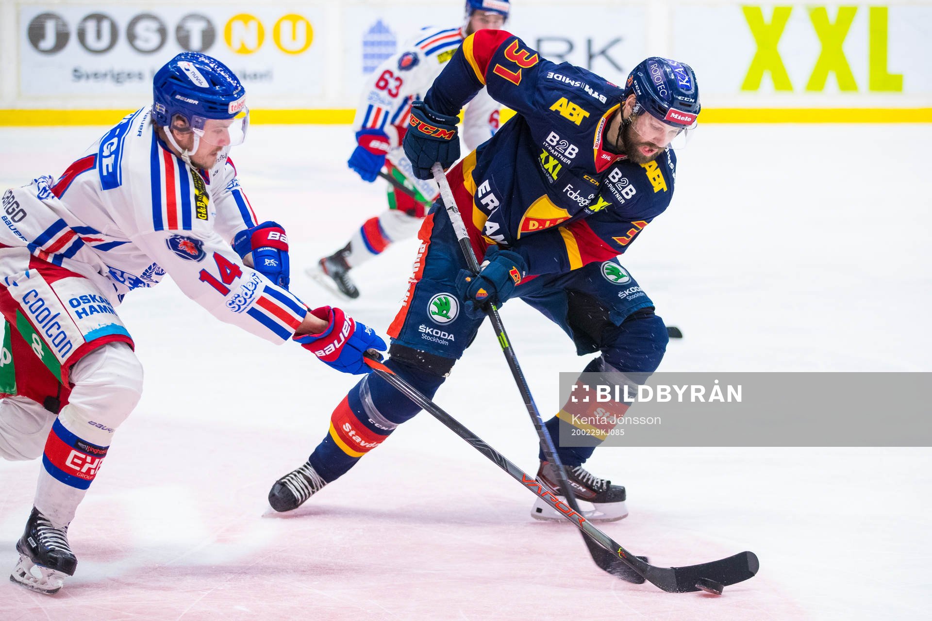 Oskarshamns Pontus Netterberg och Djurgårdens Dick Axelsson