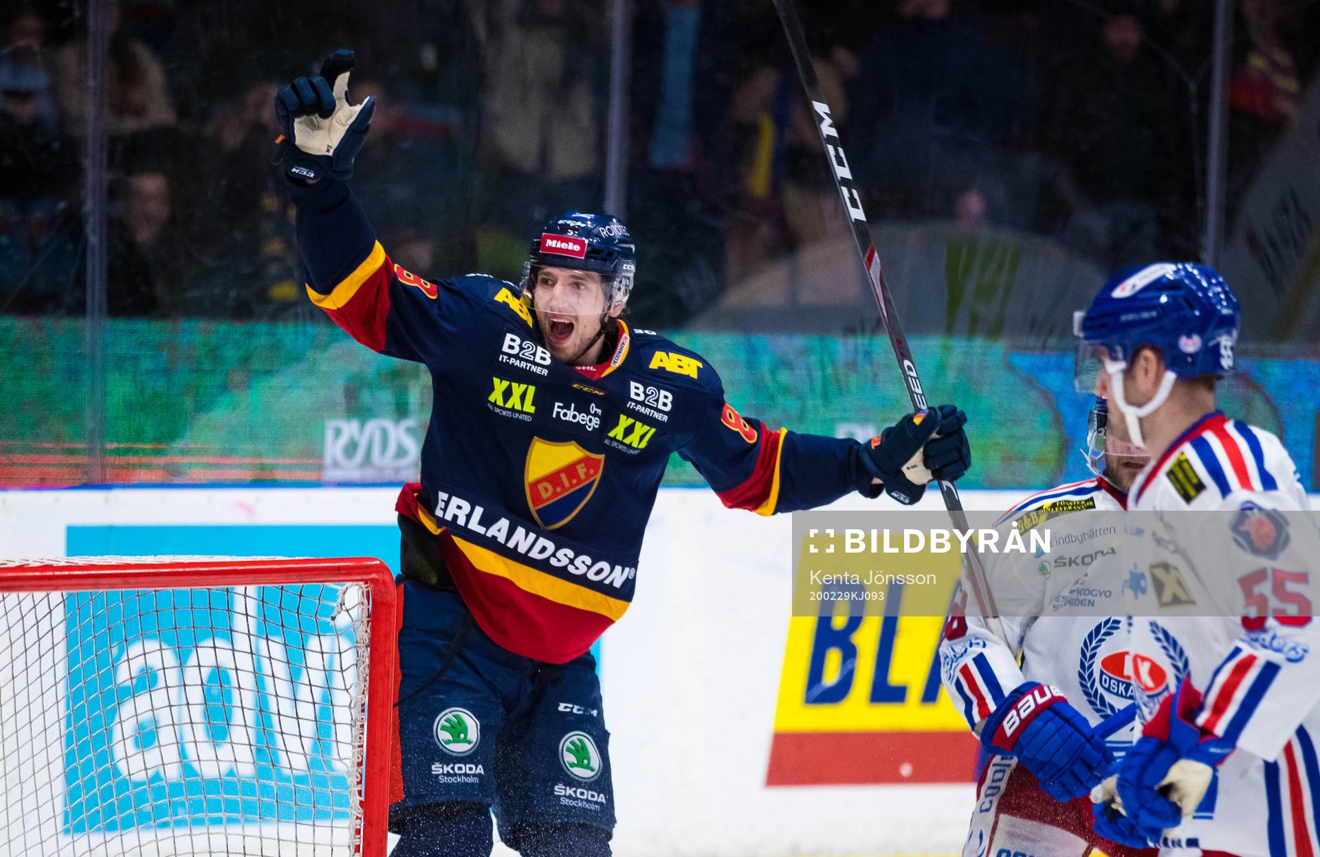 Djurgårdens Anton Hedman jublar