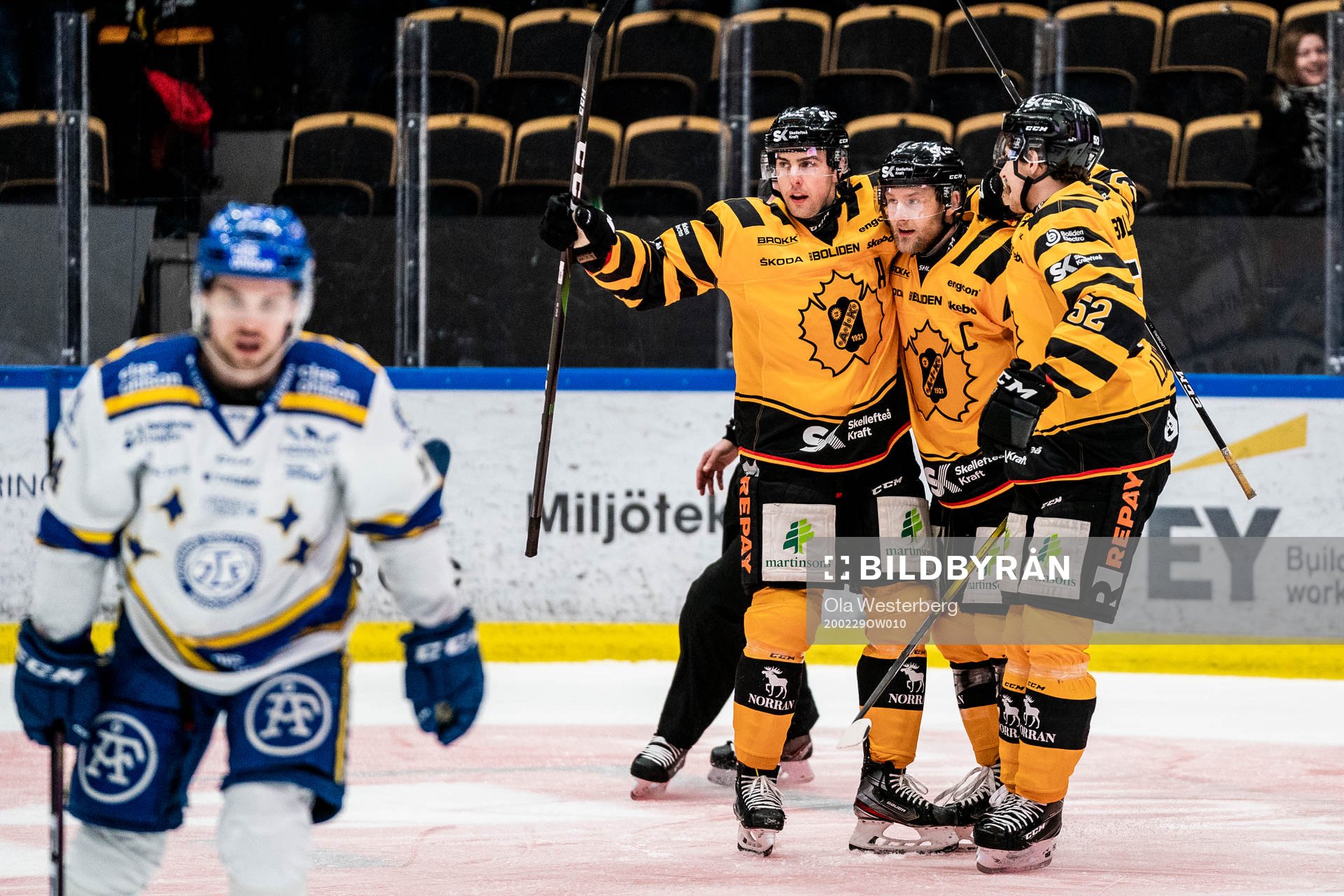 Skellefteås Joakim Lindström, Oscar Möller och Arvid