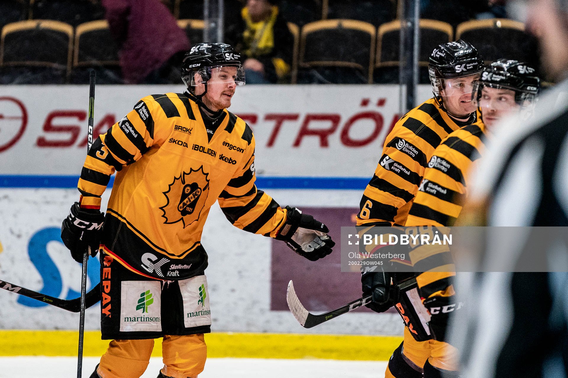 Skellefteås Niclas Burström jublar