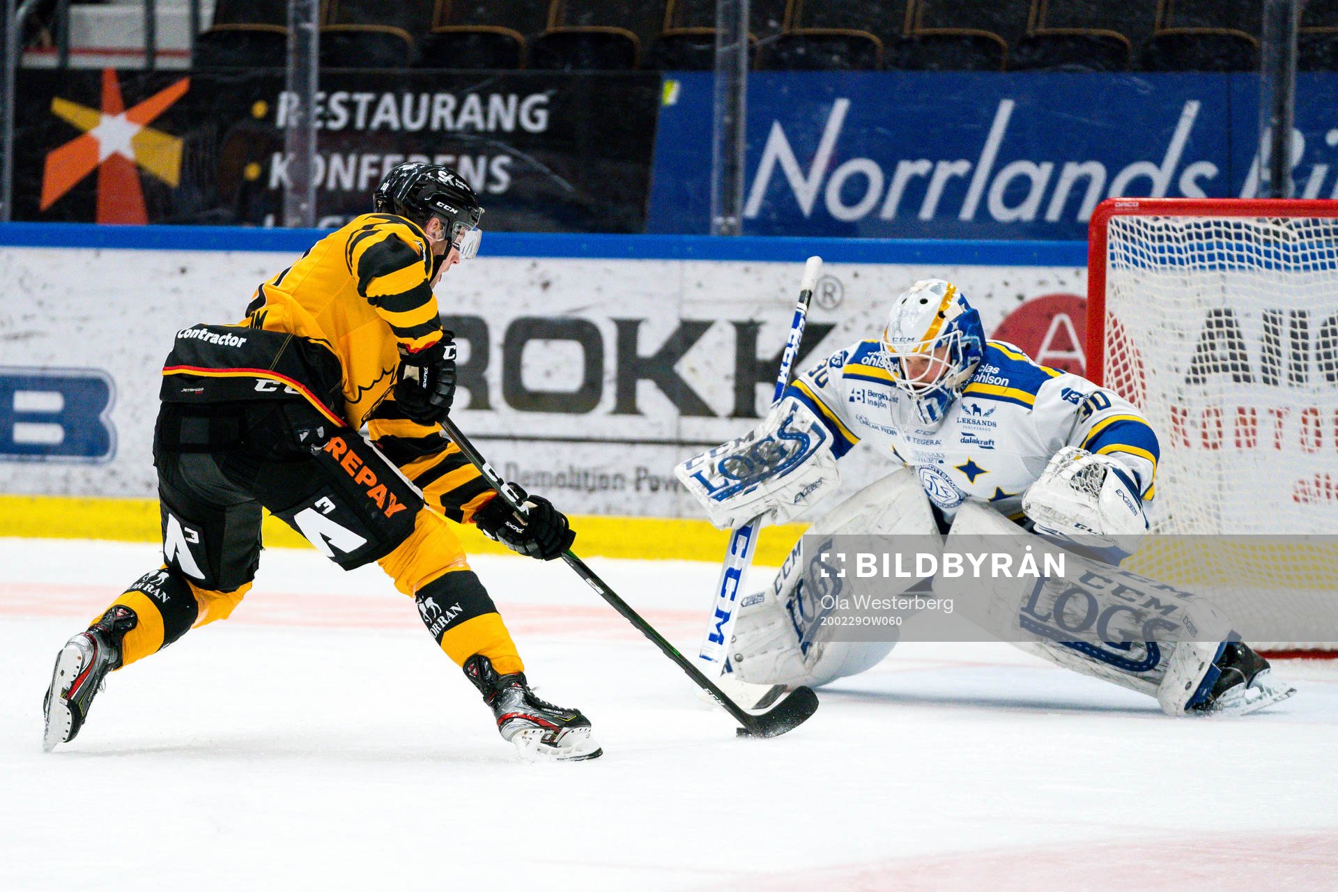 Skellefteås Joakim Lindström gör 6-2 på Leksands