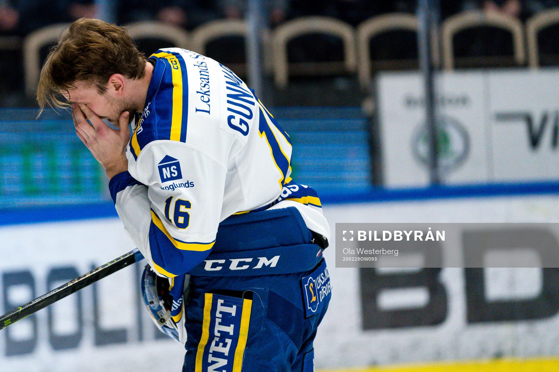 Leksands Daniel Gunnarsson fick ont