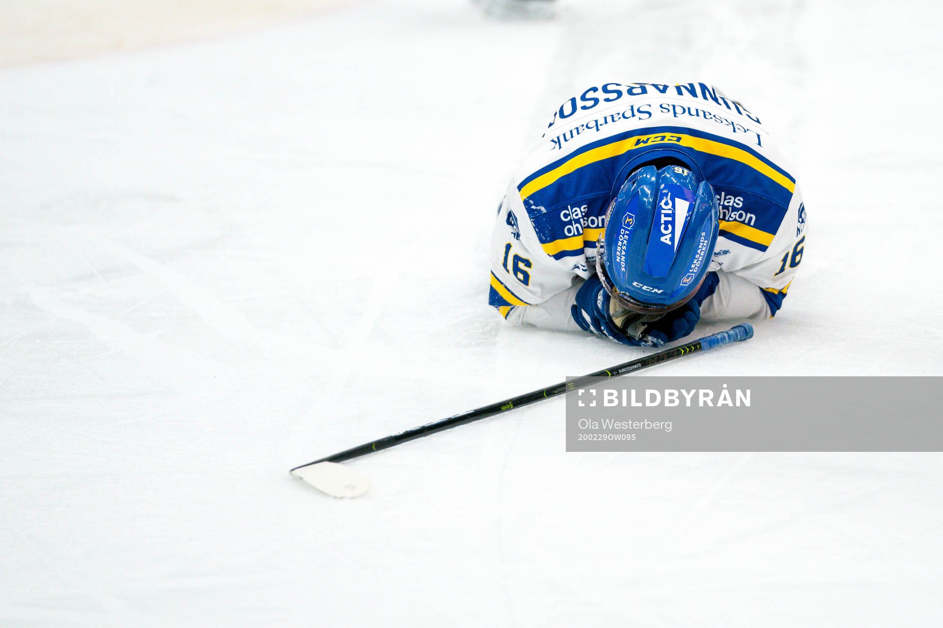Leksands Daniel Gunnarsson fick ont