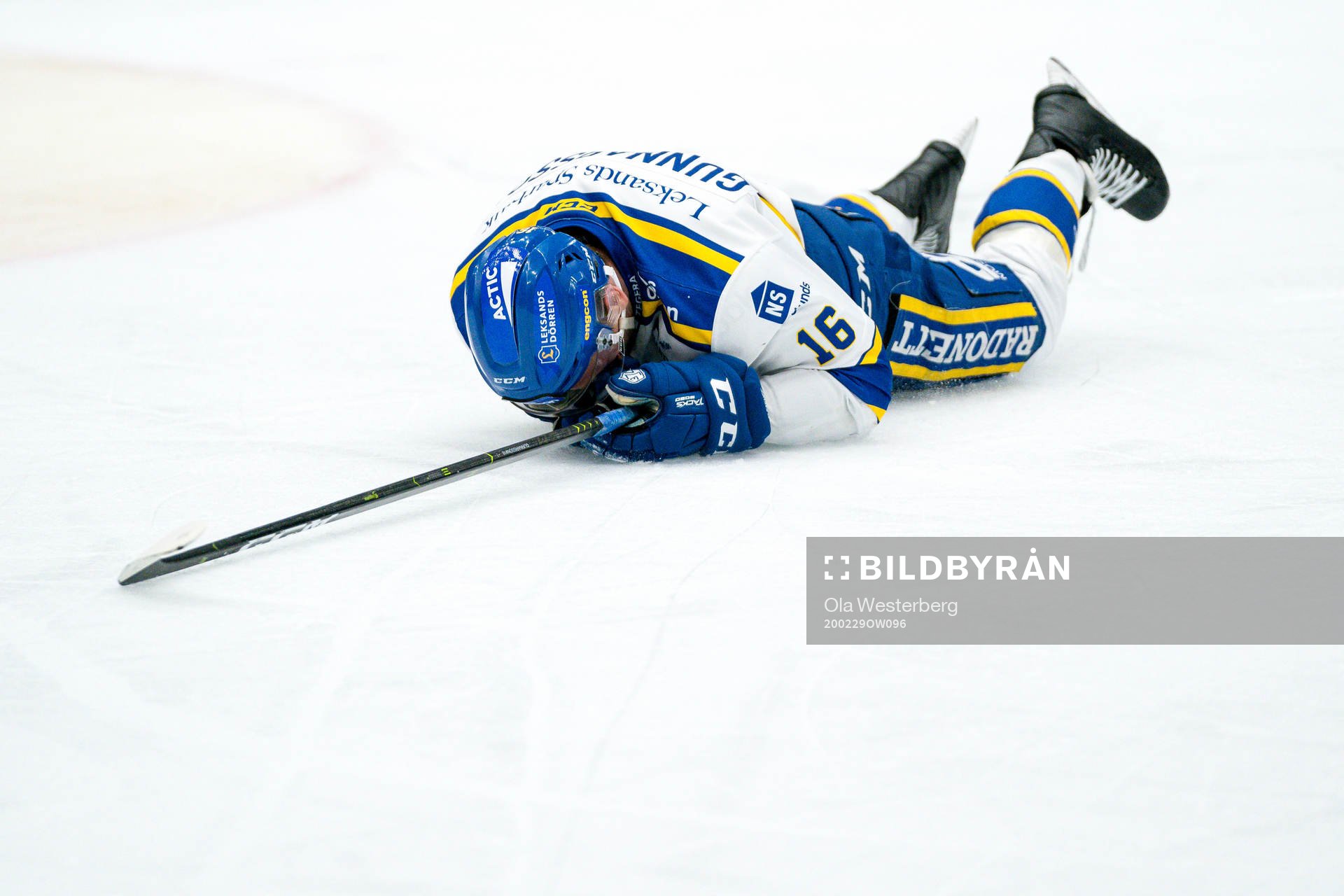 Leksands Daniel Gunnarsson fick ont