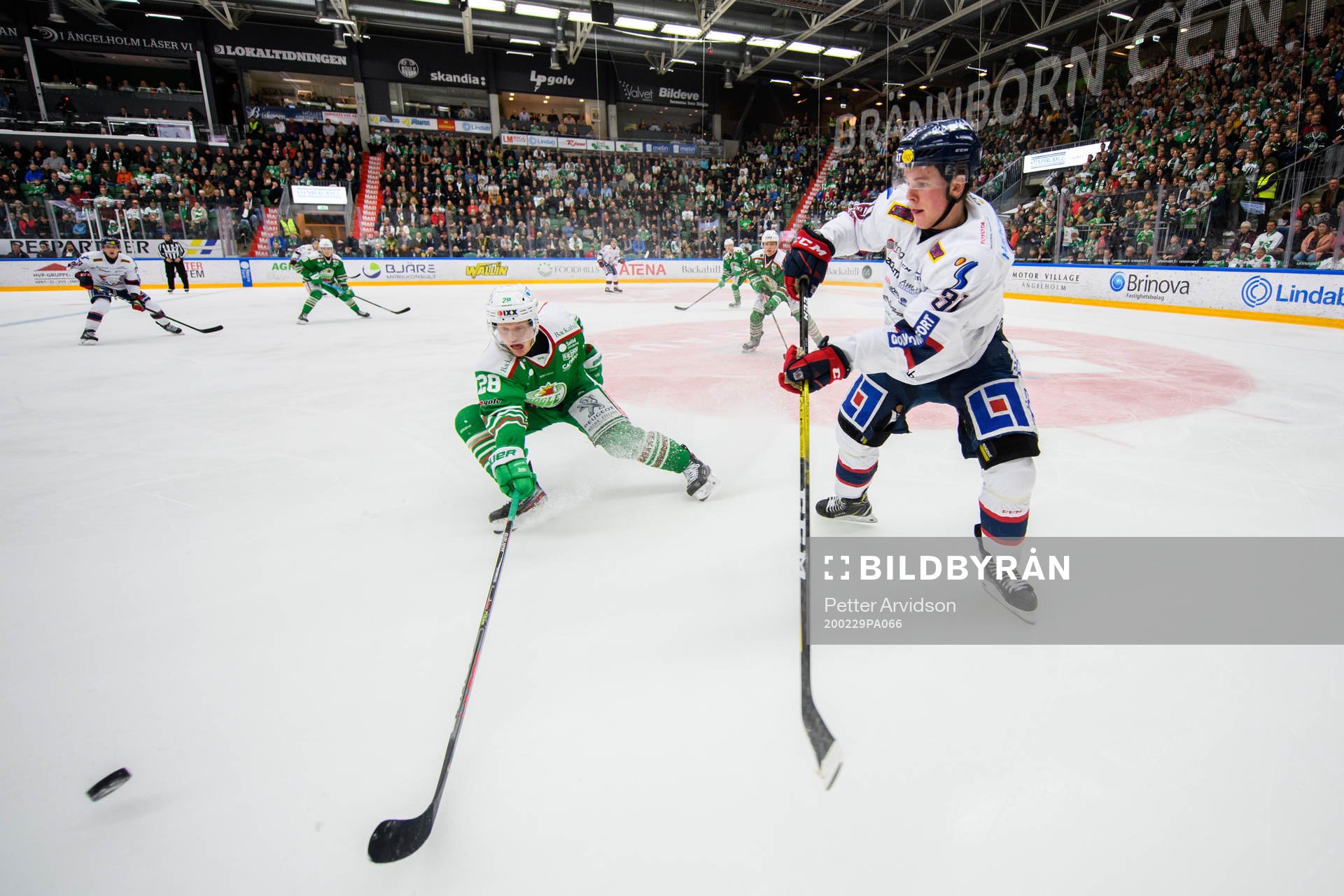 Rögles Anton Bengtsson och Linköpings Olle Lycksell