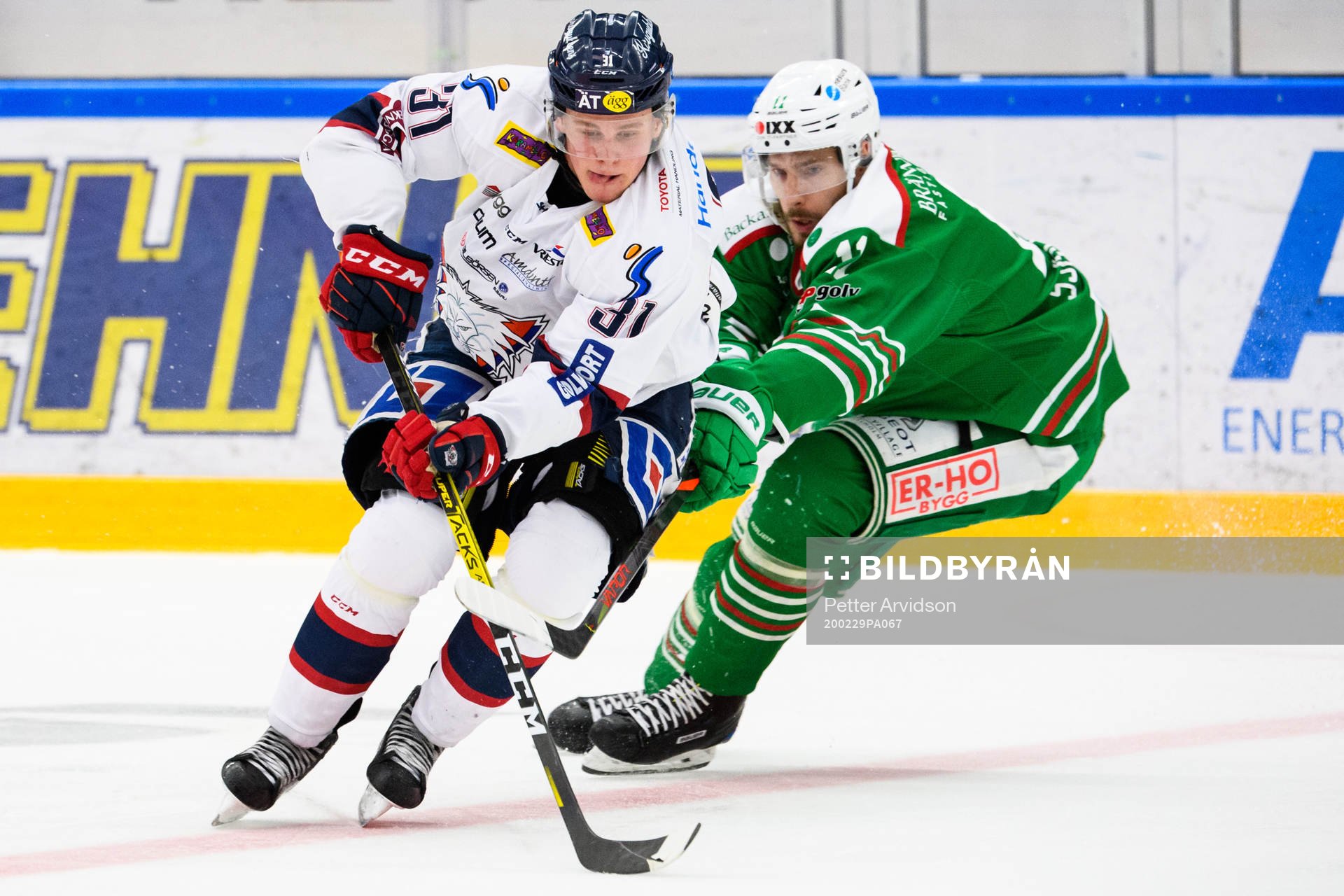 Linköpings Olle Lycksell och Rögles Mattias Sjögren