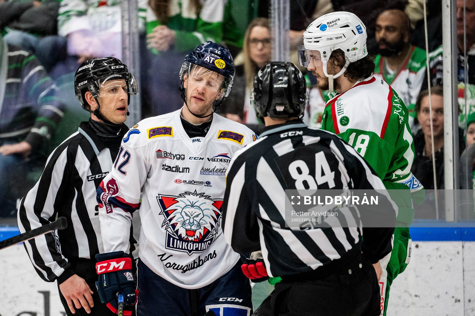 Linköpings Sebastian Karlsson och Rögles Dennis Everberg