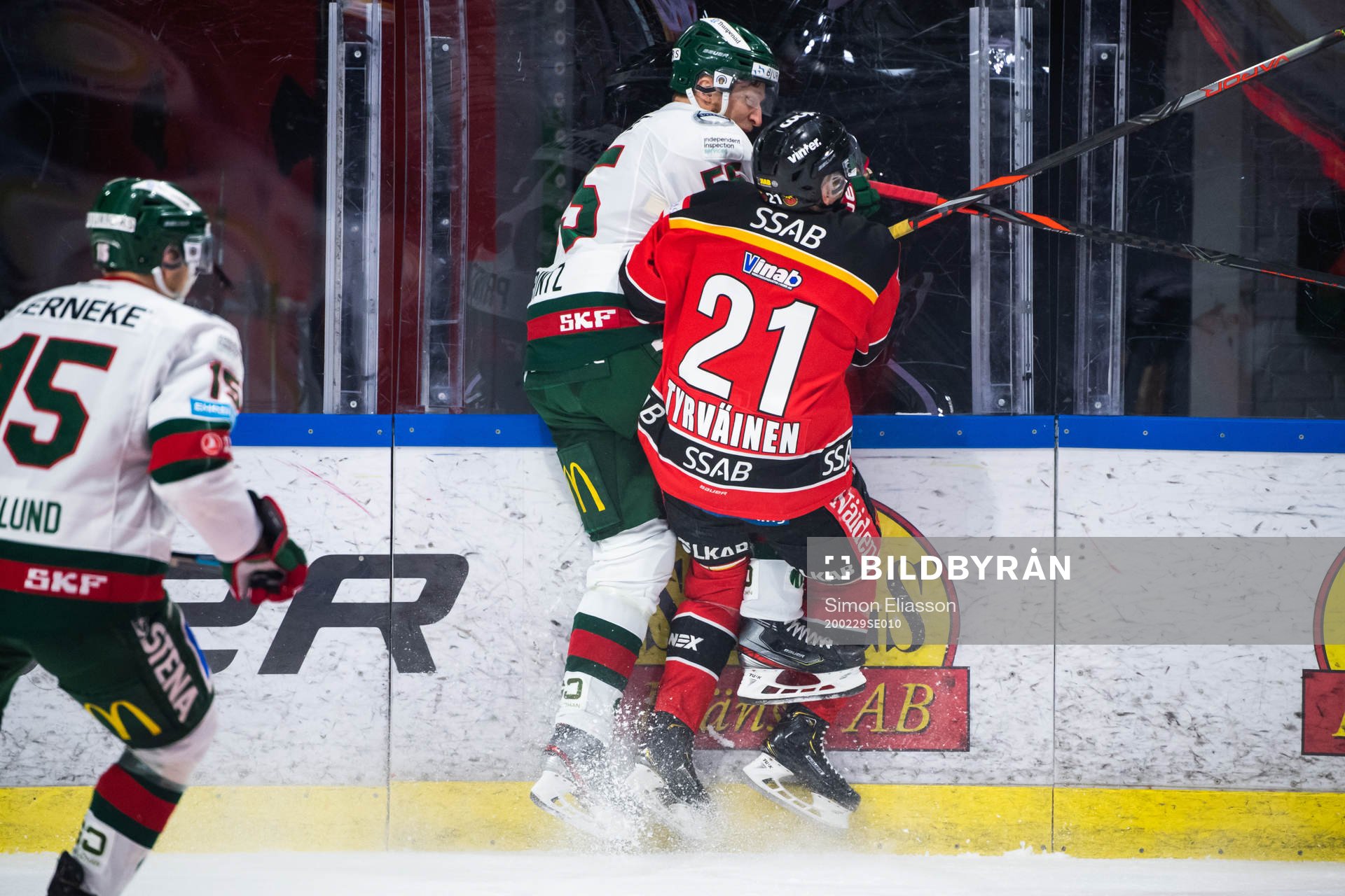 Frölundas David Printz och Luleås Juhani Tyrväinen