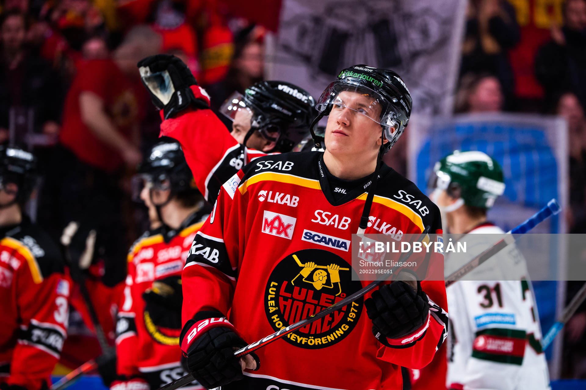 Luleås Albin Johansson Thyni jublar
