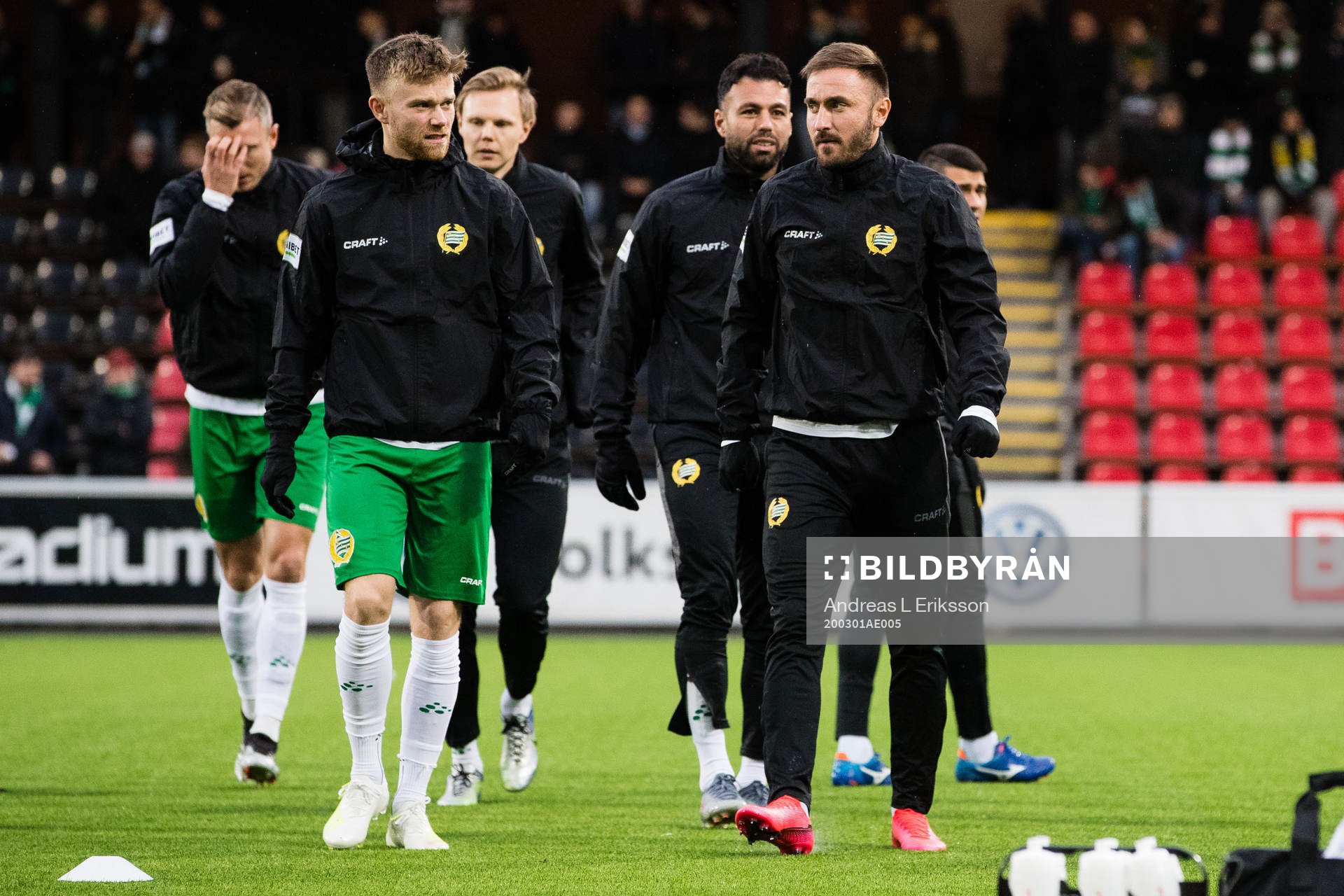 Hammarbys Dennis Widgren och Muamer Tankovic