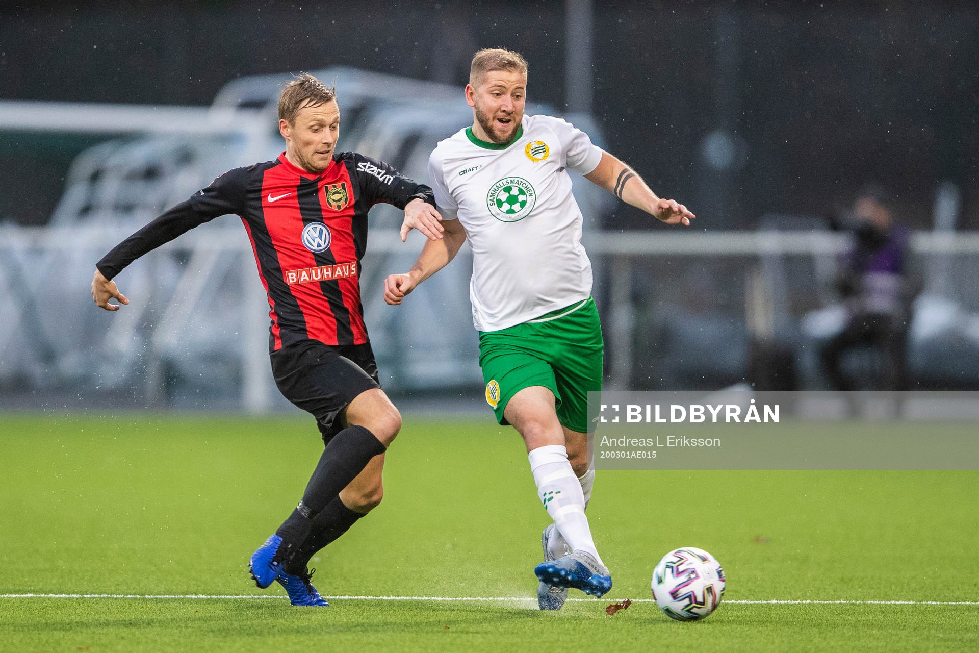 Brommapojkarnas Christer Gustafsson och Hammarbys Darijan