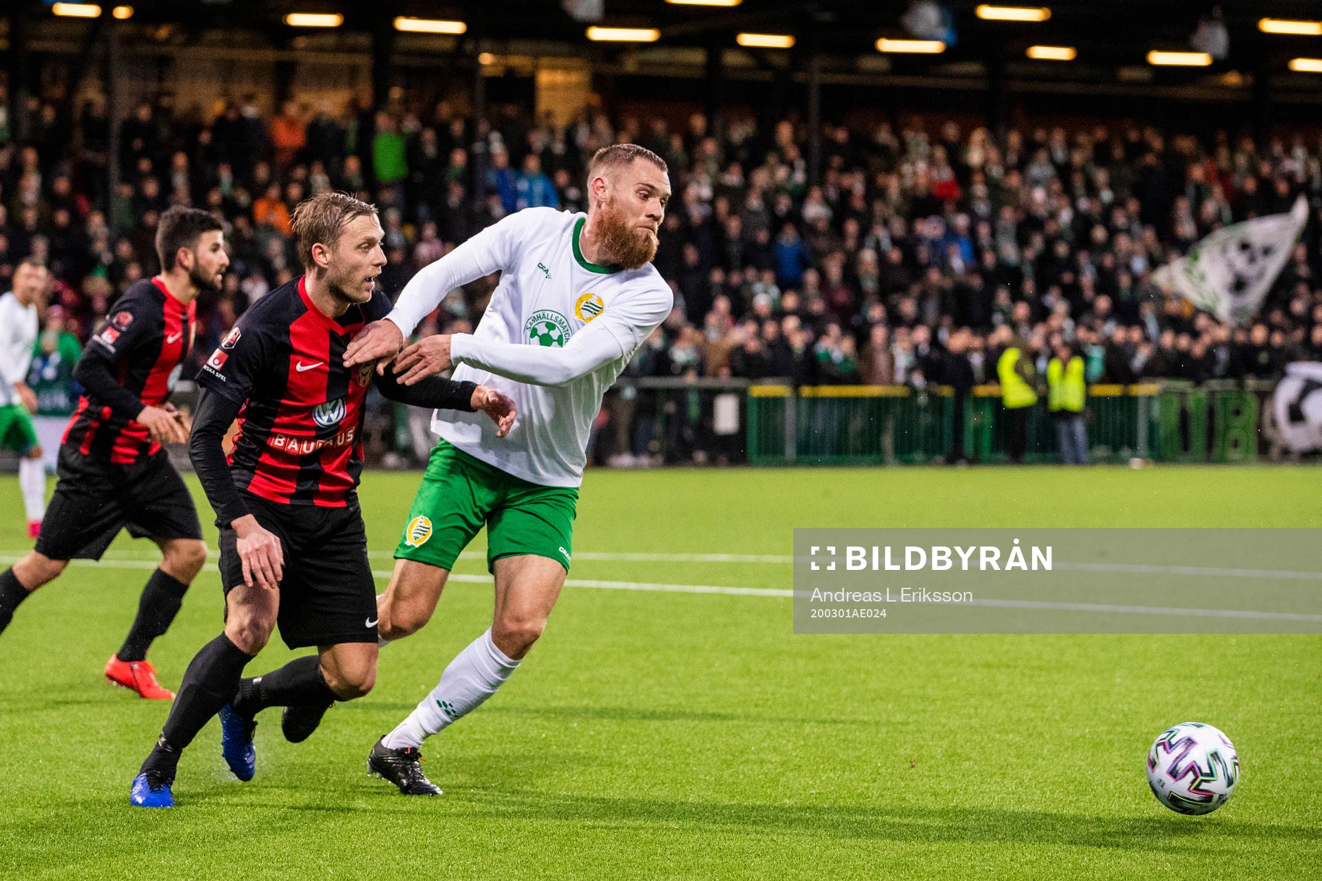 Brommapojkarnas Christer Gustafsson och Hammarbys David